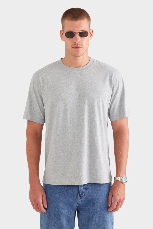 Standard Cotton T Shirt - Grey Marl