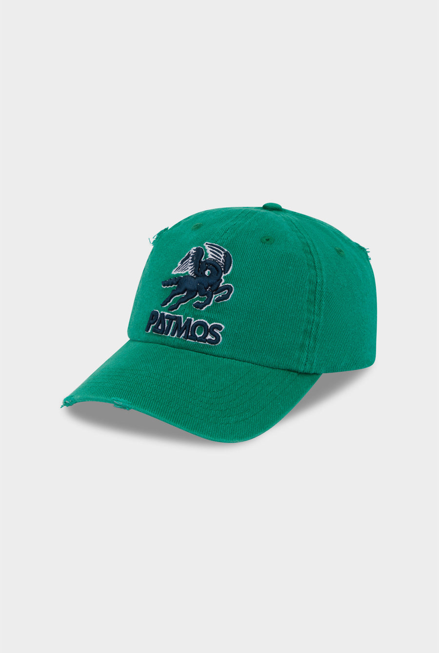 Patmos Distressed Twill Cap - Washed Ivy Green