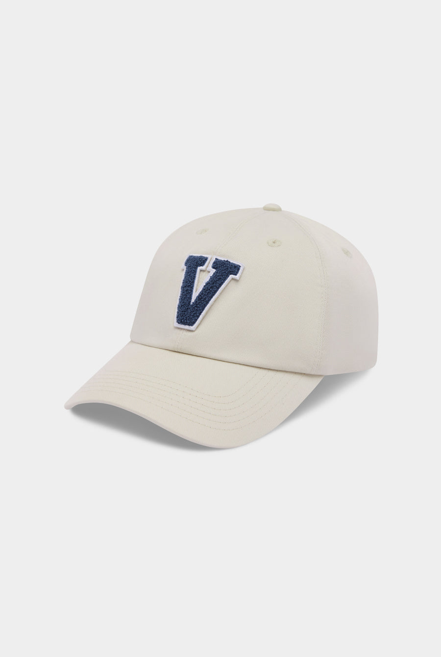 Venroy Varsity Cotton Twill Cap - Ecru