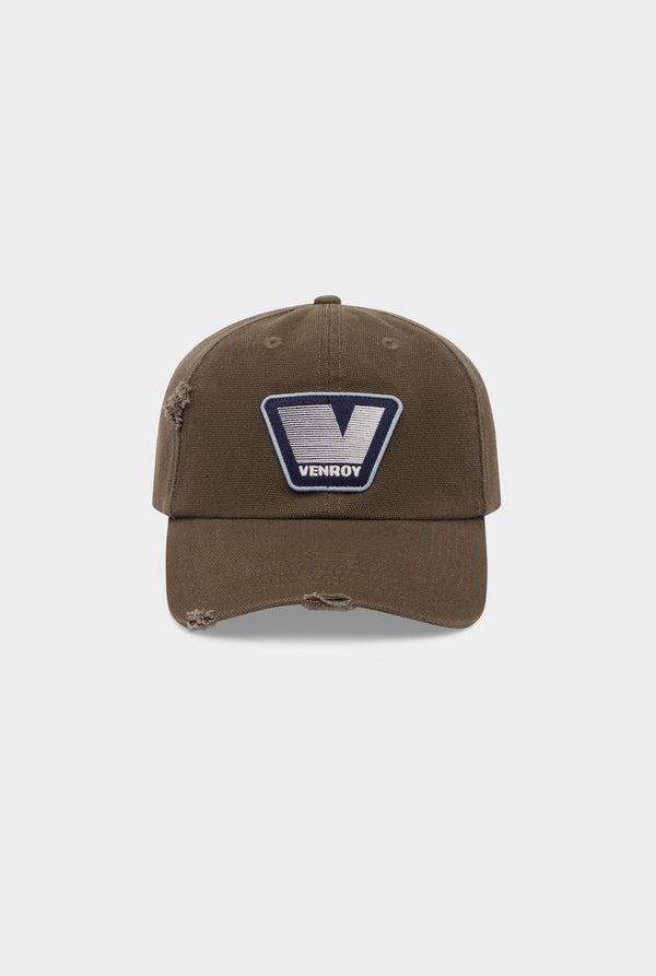Venroy Washed Canvas Cap - Olive