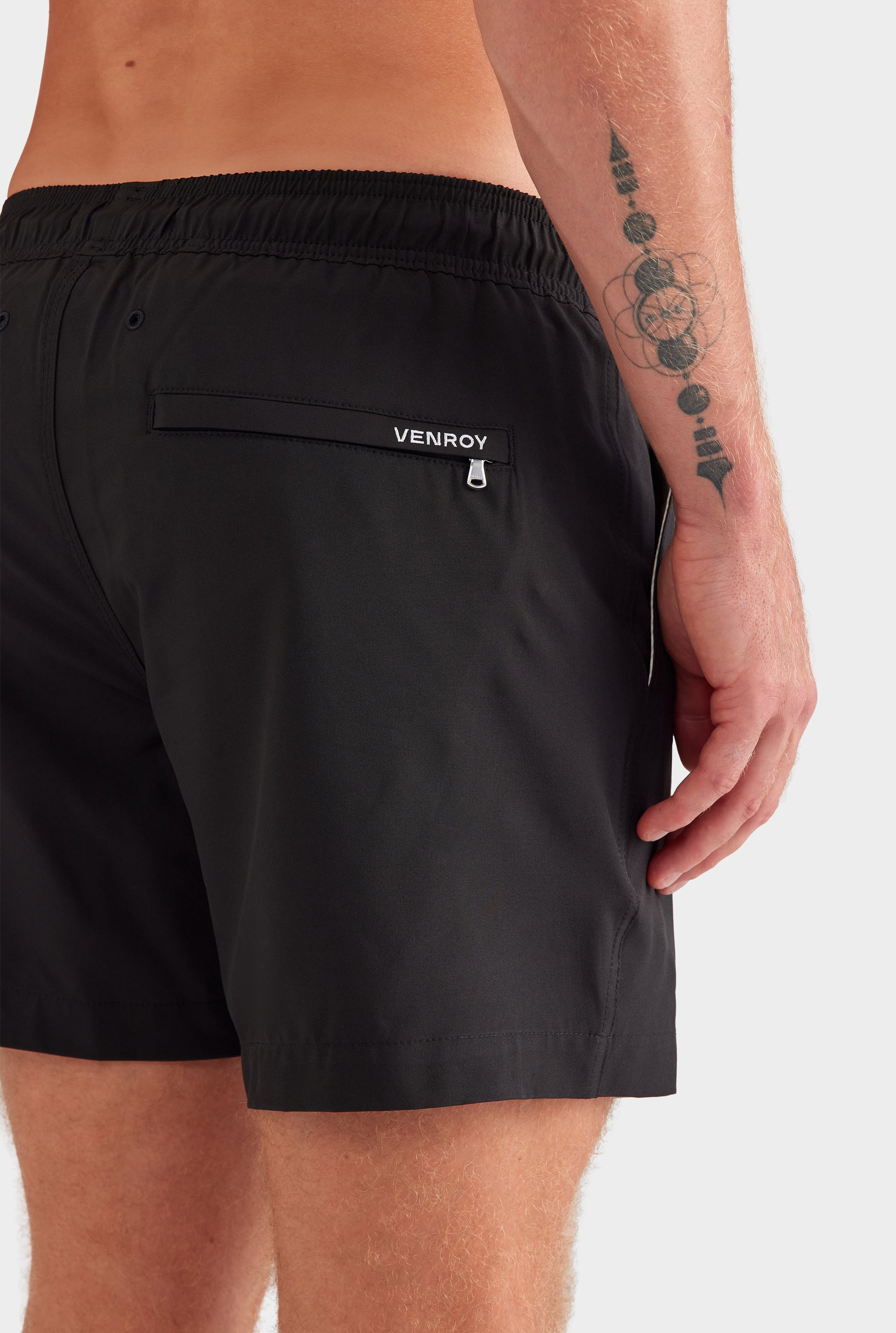 Solid Stretch Swim Short - Black