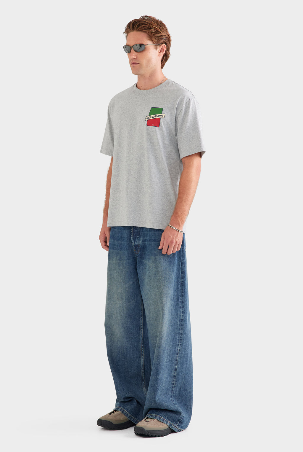 Standard Cotton T Shirt - Milano/Grey Marl