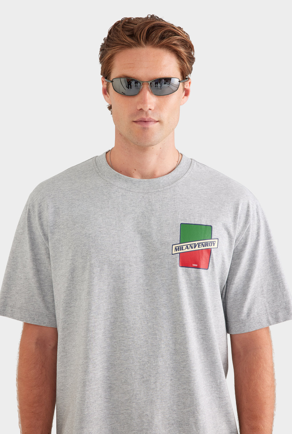 Standard Cotton T Shirt - Milano/Grey Marl