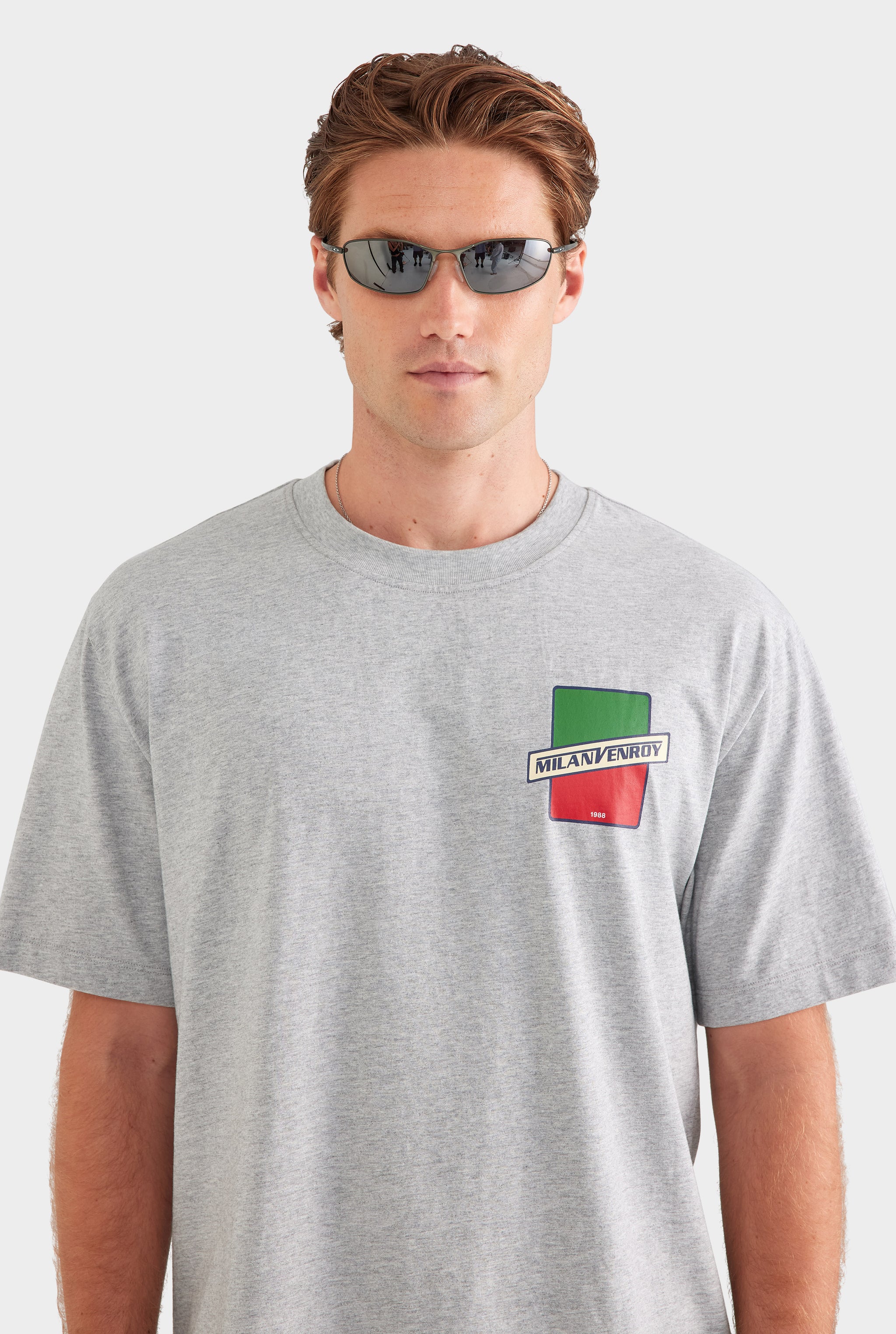 Standard Cotton T Shirt - Milano/Grey Marl
