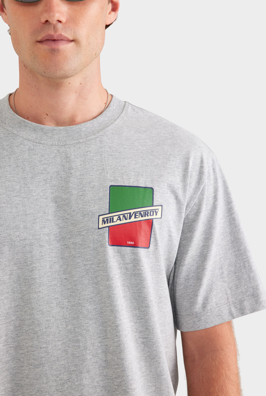 Standard Cotton T Shirt - Milano/Grey Marl