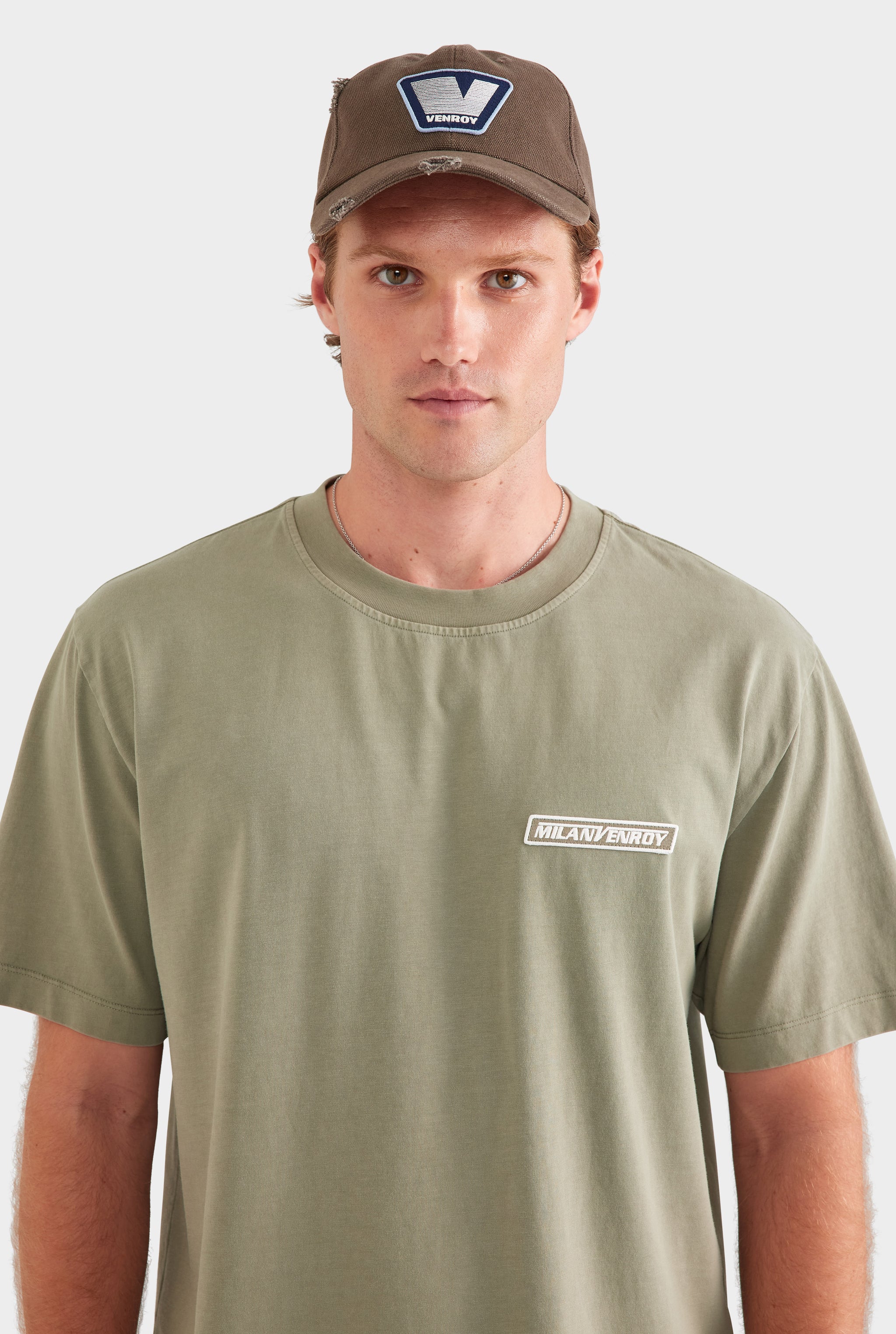 Standard Cotton T Shirt - Milano/Smokey Olive