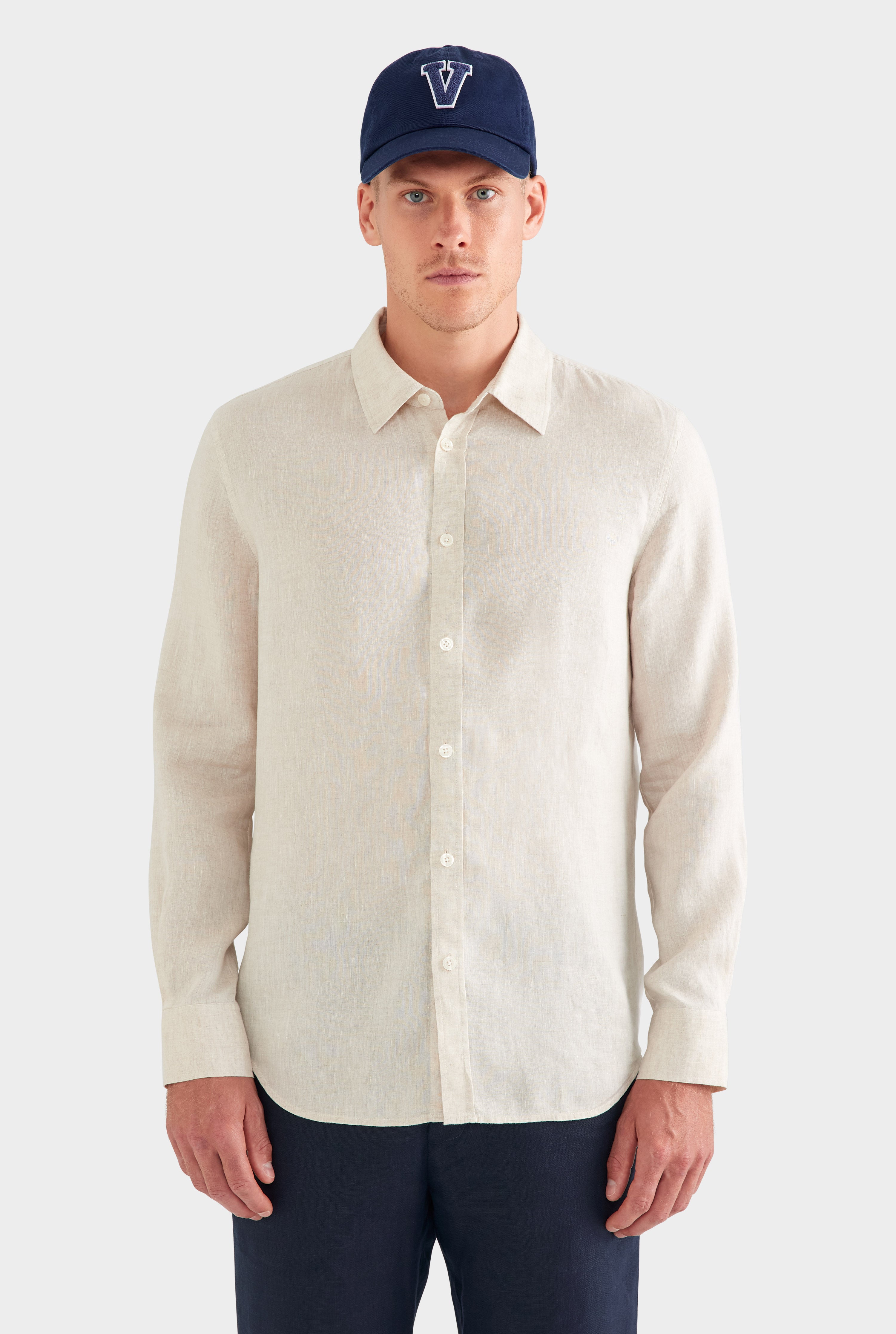 Relaxed Linen Shirt - Sand