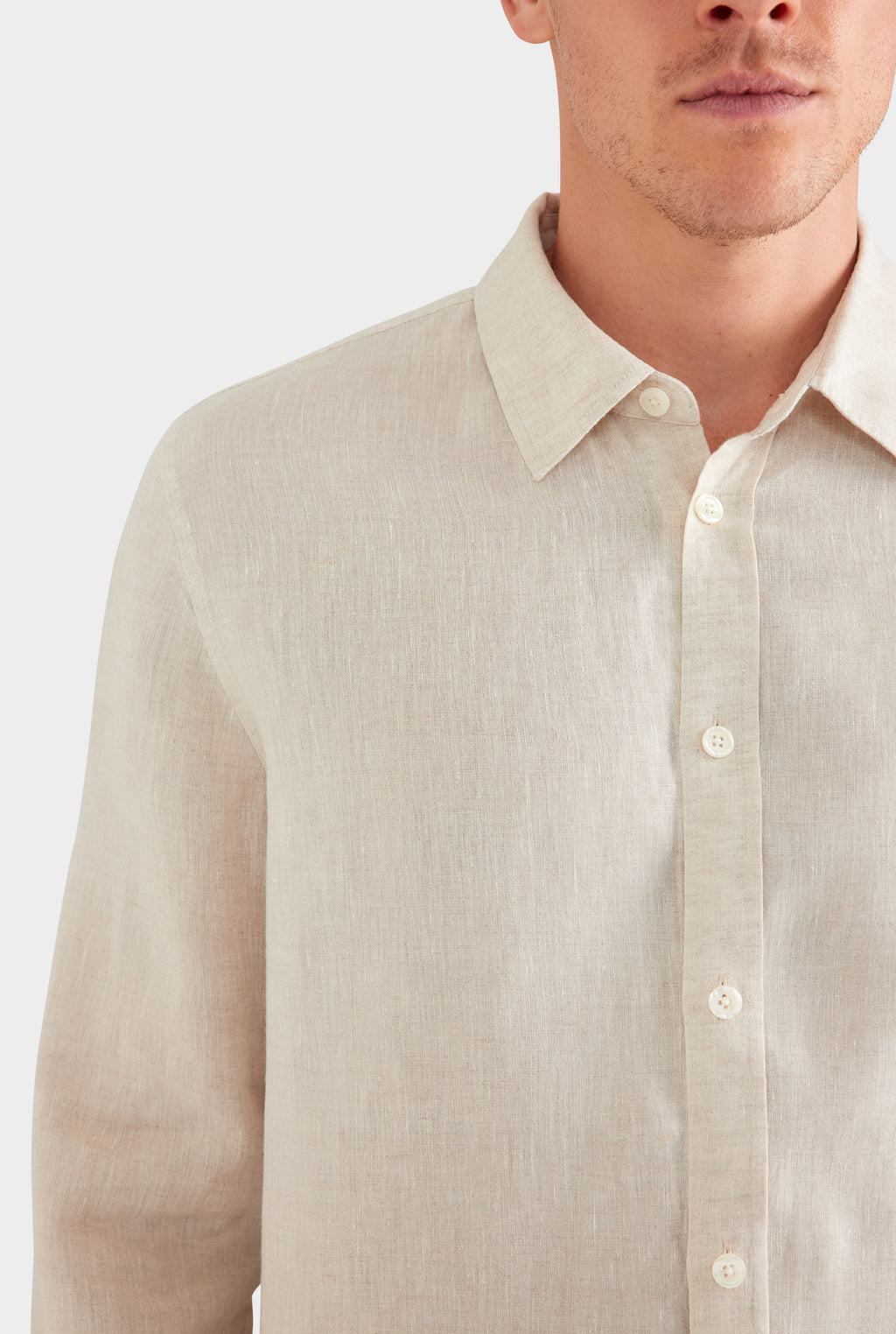 Relaxed Linen Shirt - Sand