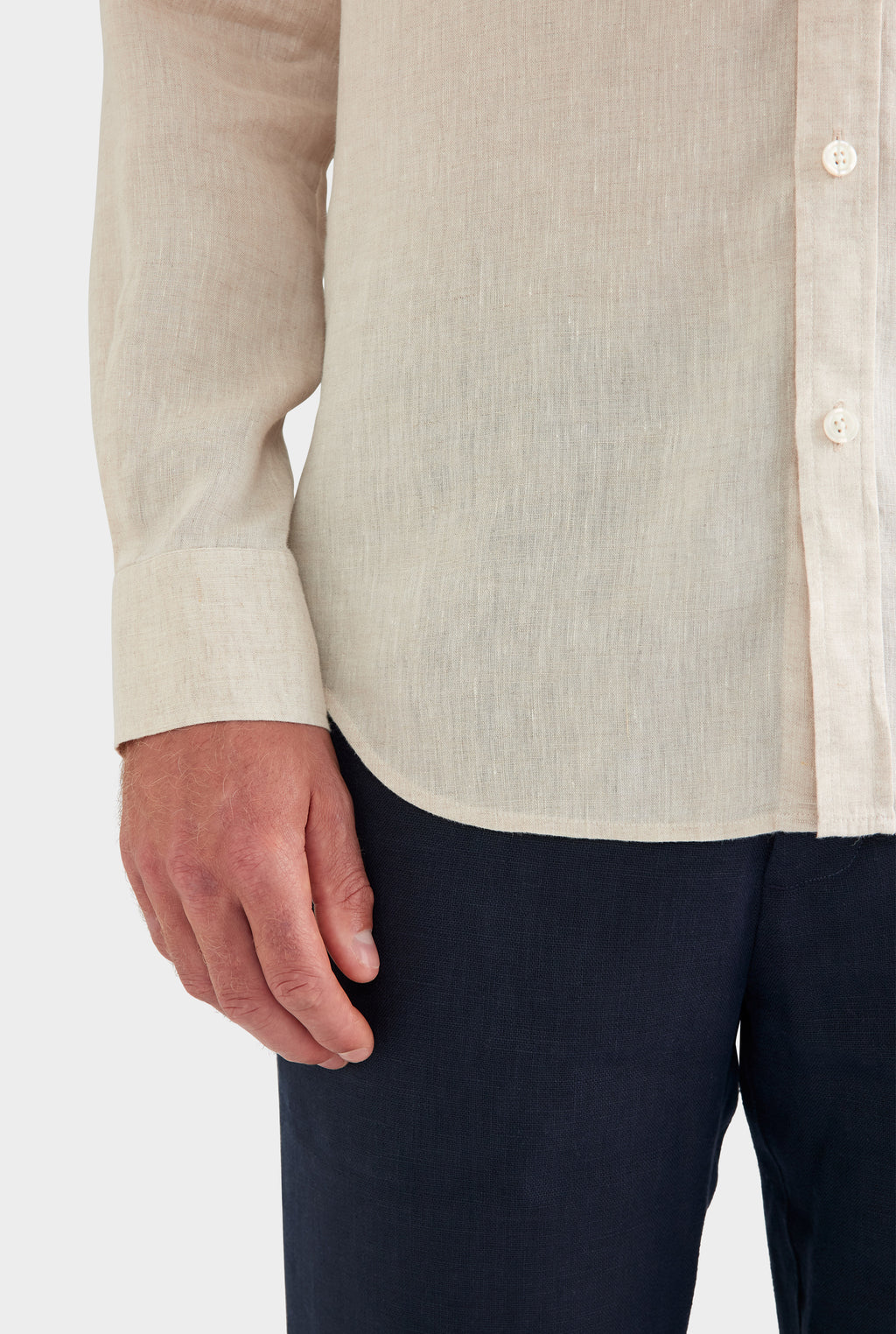 Relaxed Linen Shirt - Sand