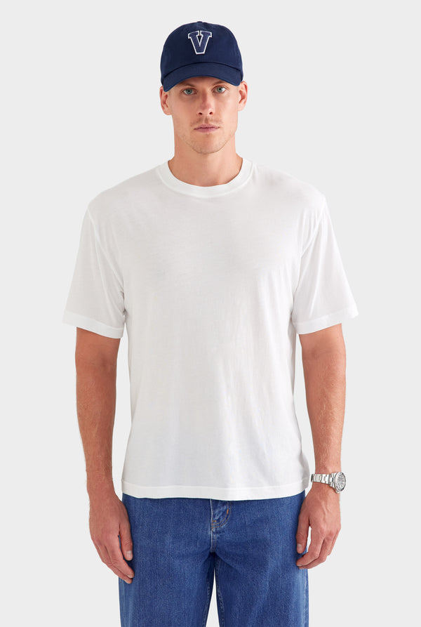 Lightweight Standard Cotton T Shirt - White
