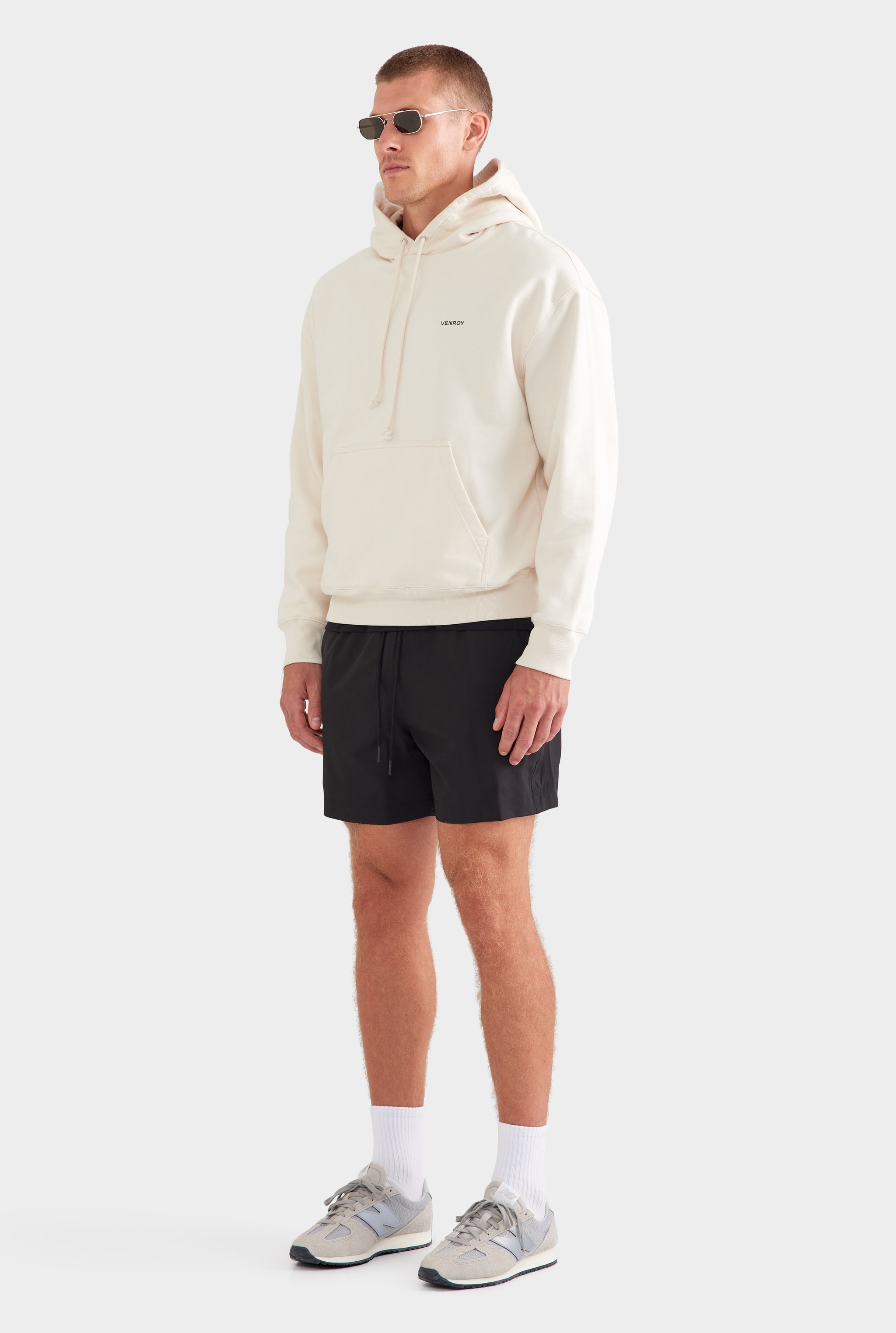 Fleece Track Hoodie - Cream