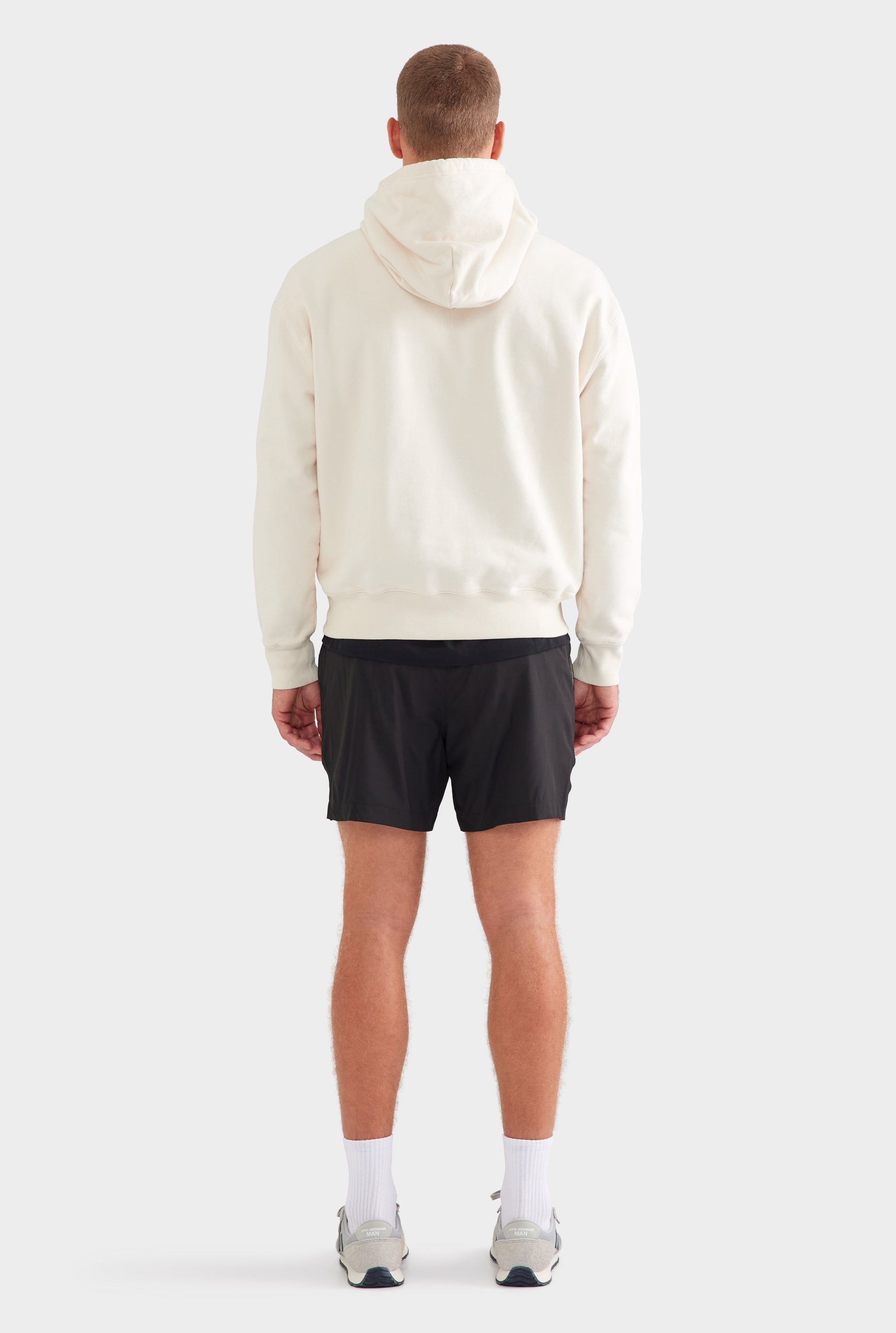 Fleece Track Hoodie - Cream
