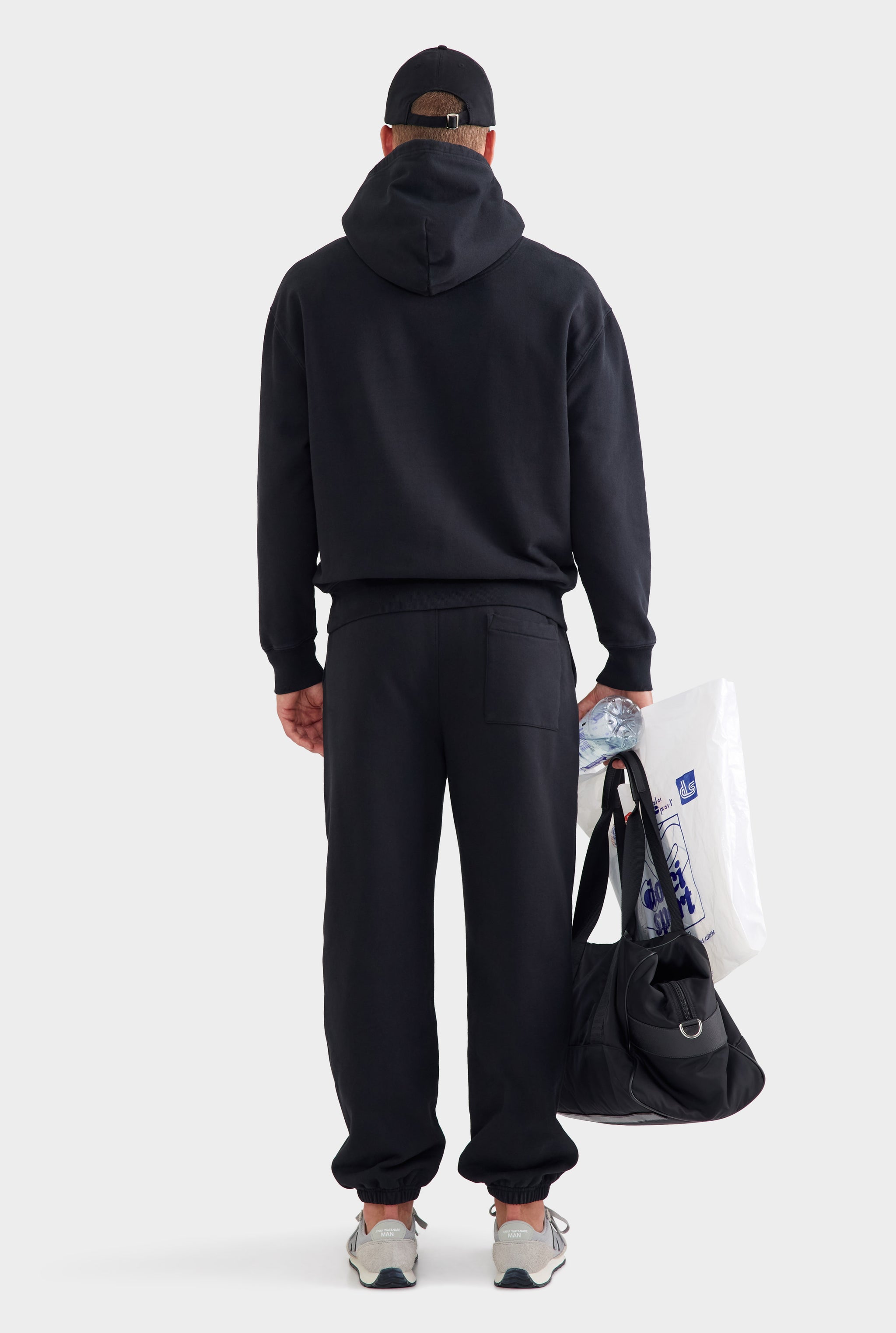 Fleece Track Hoodie - Black