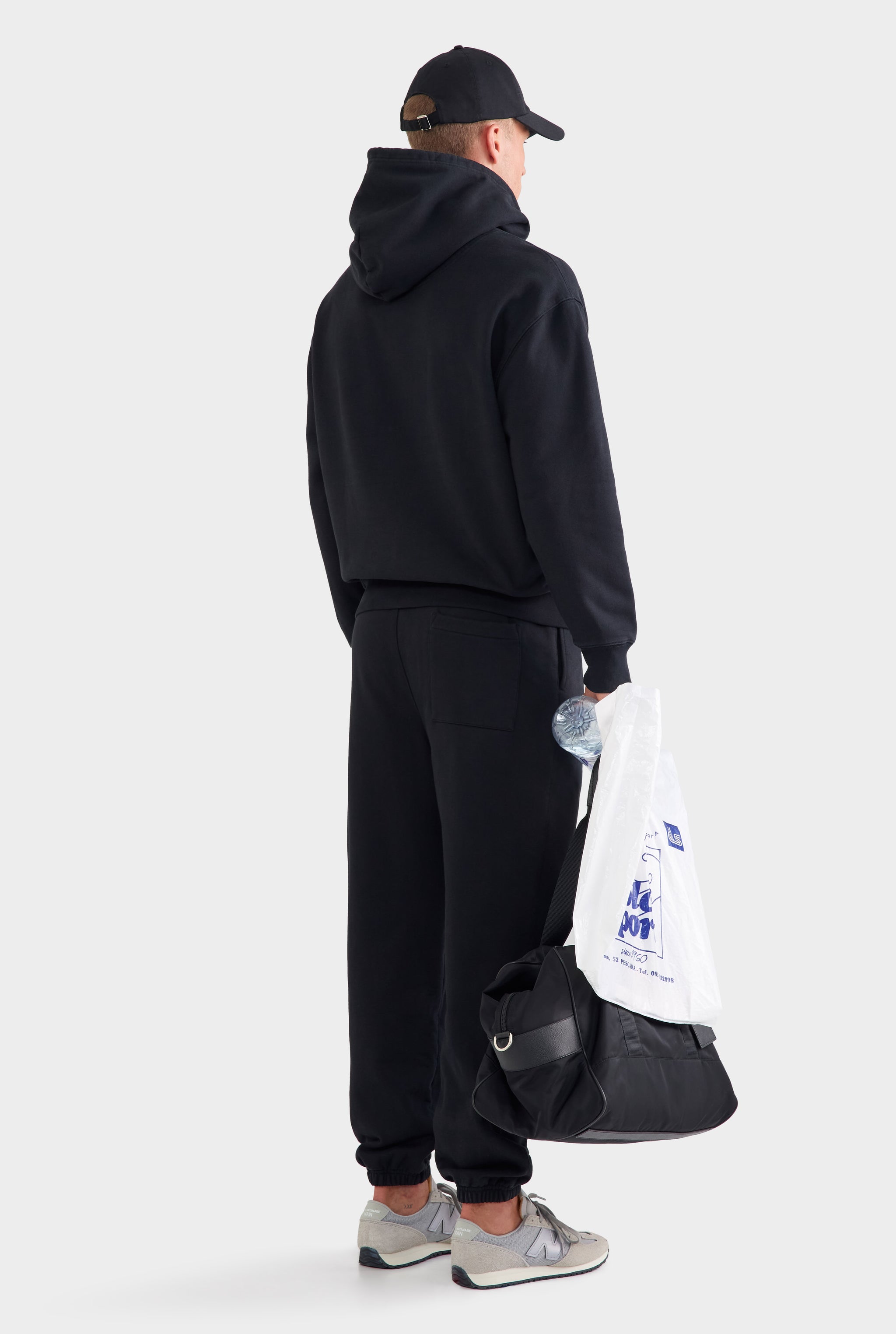 Fleece Track Hoodie - Black