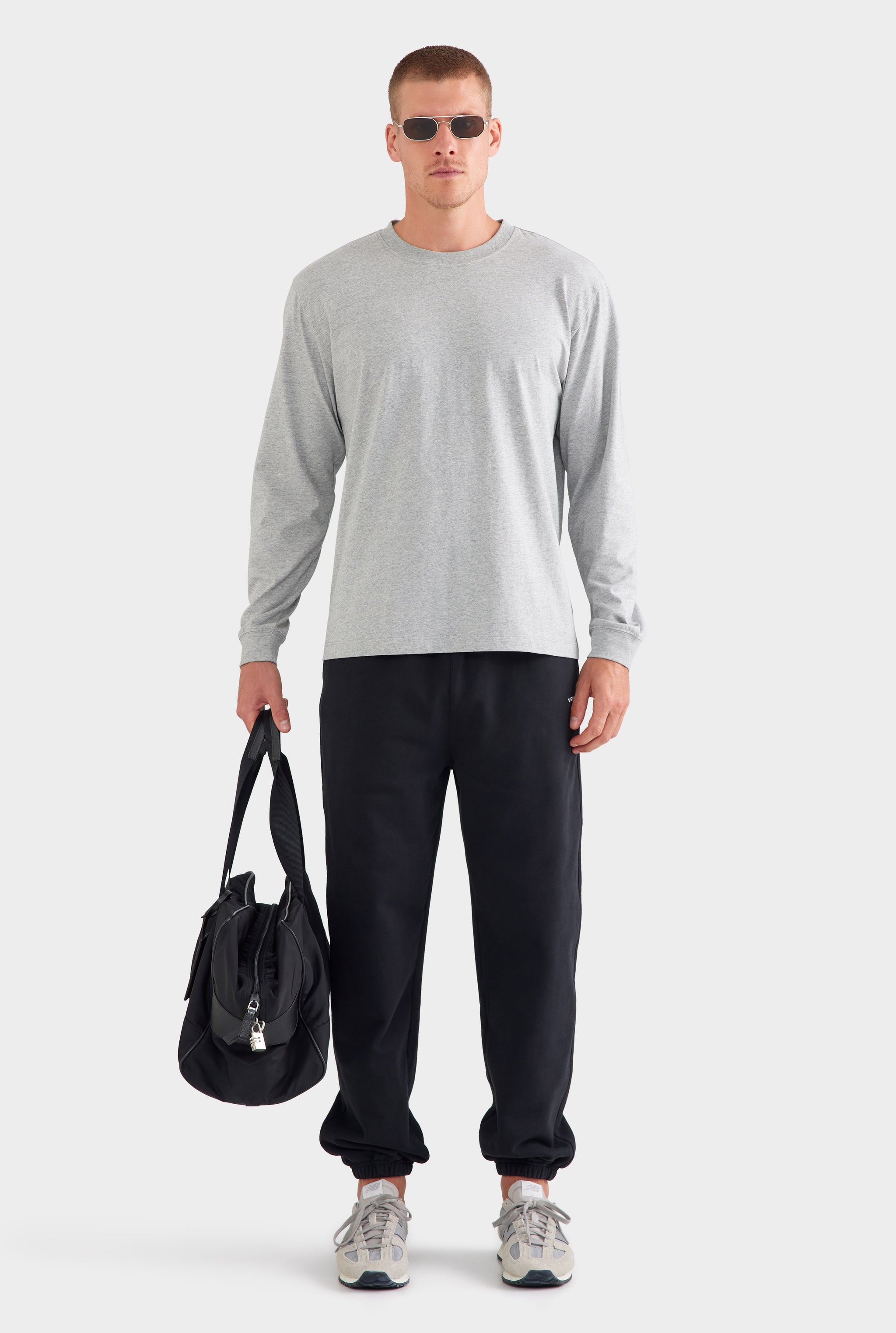 Standard Long Sleeve T Shirt - Grey Marl