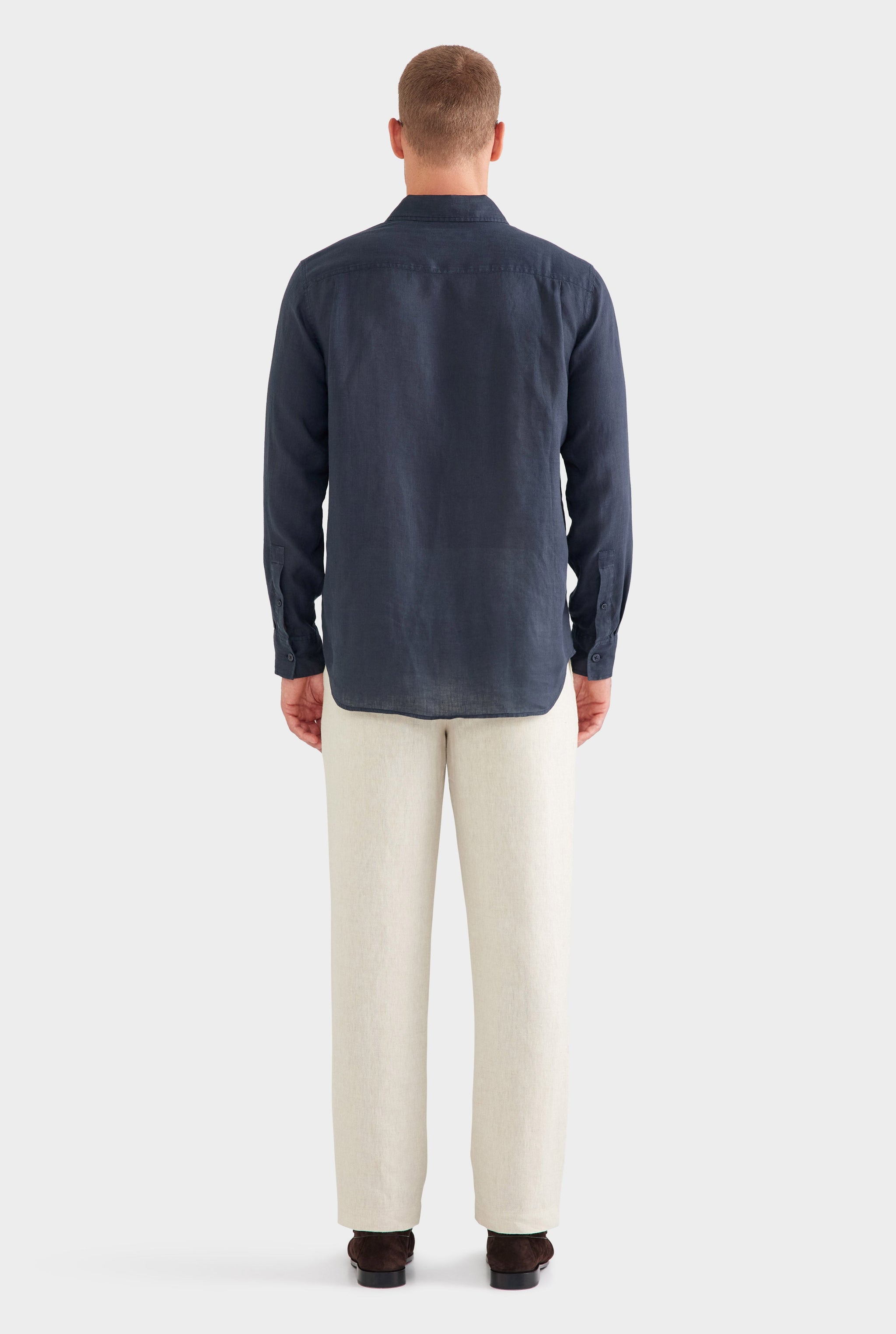 Linen Shirt - Navy