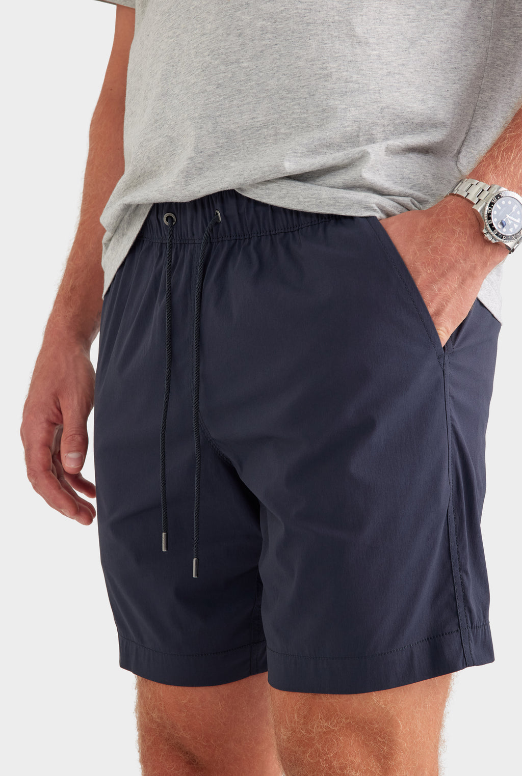 Cotton Stretch Short - Navy
