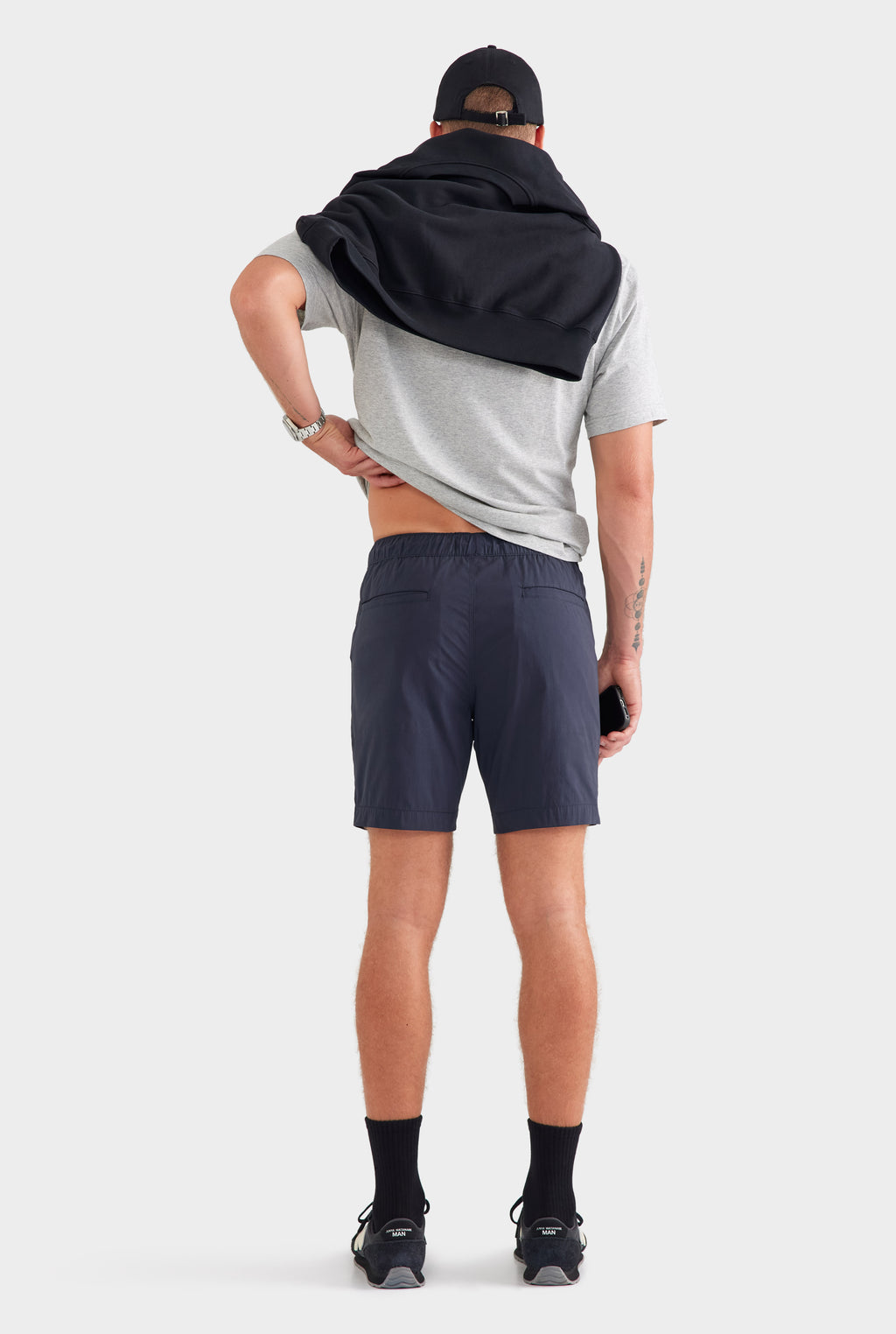 Cotton Stretch Short - Navy