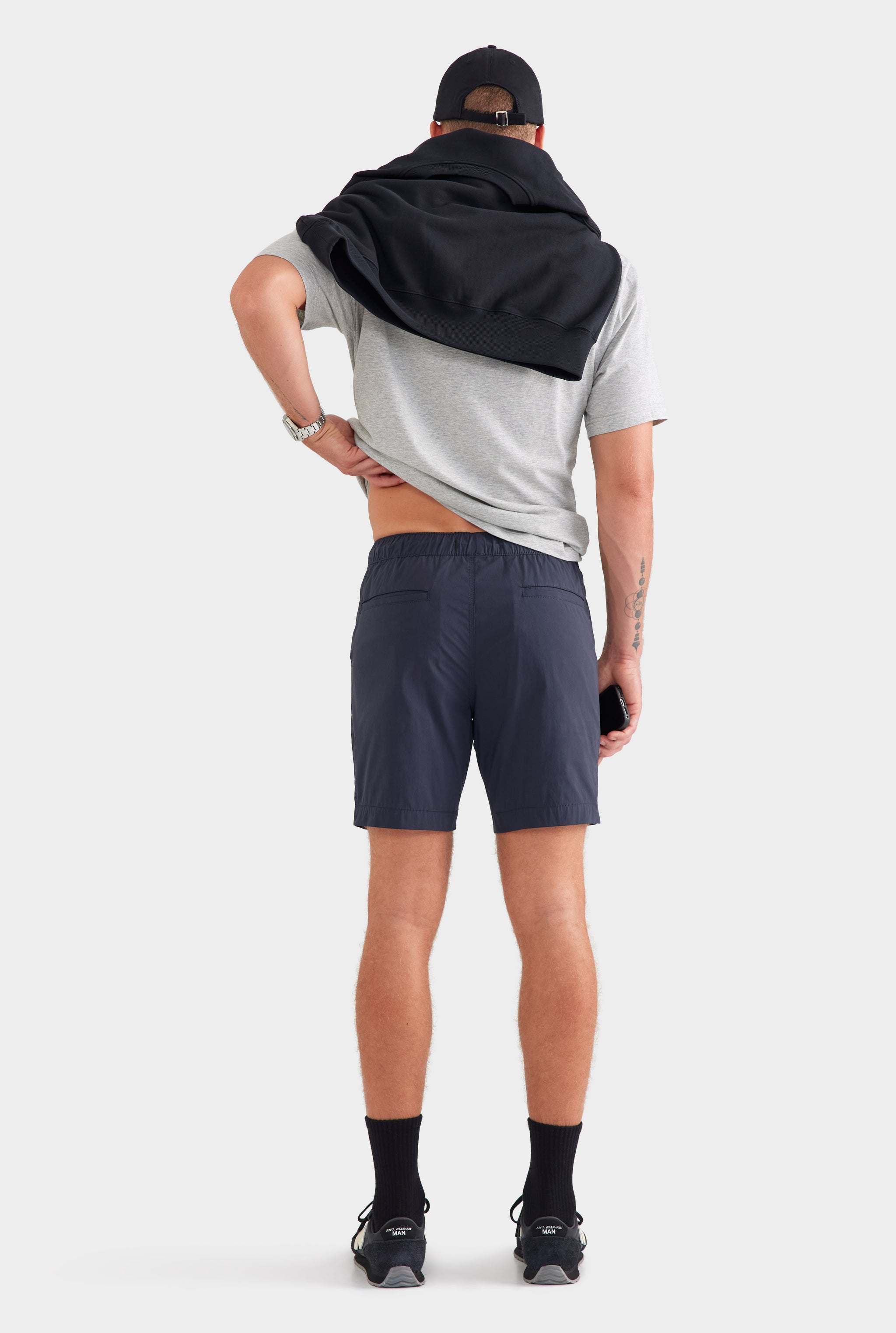 Cotton Stretch Short - Navy