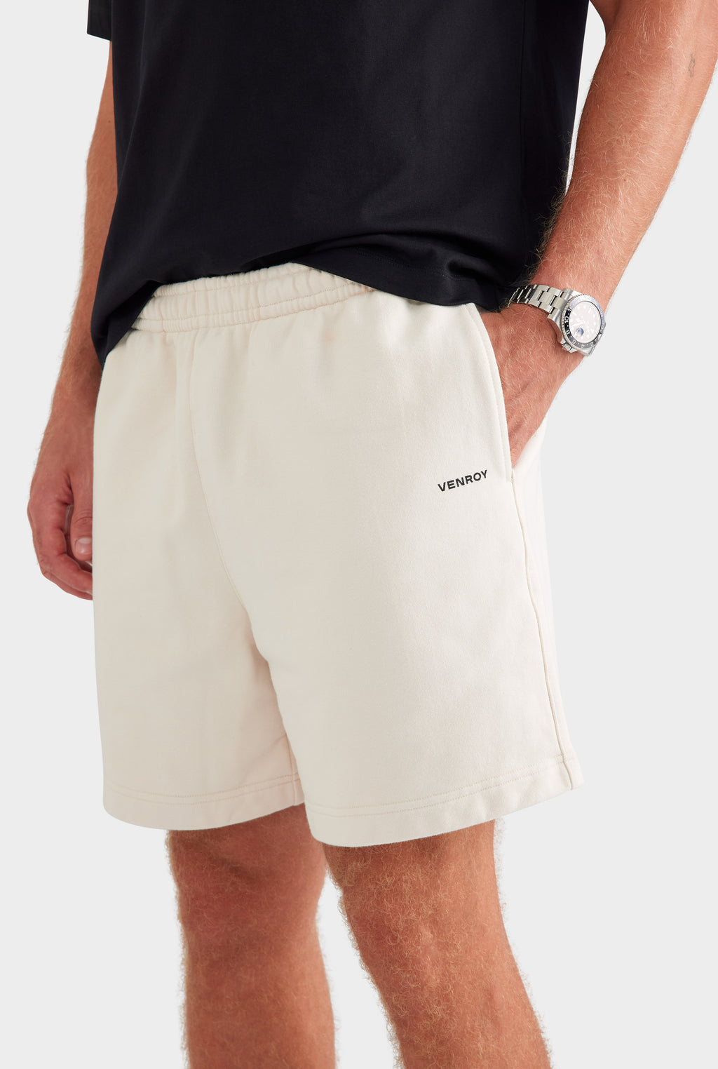 Fleece Track Short - Cream