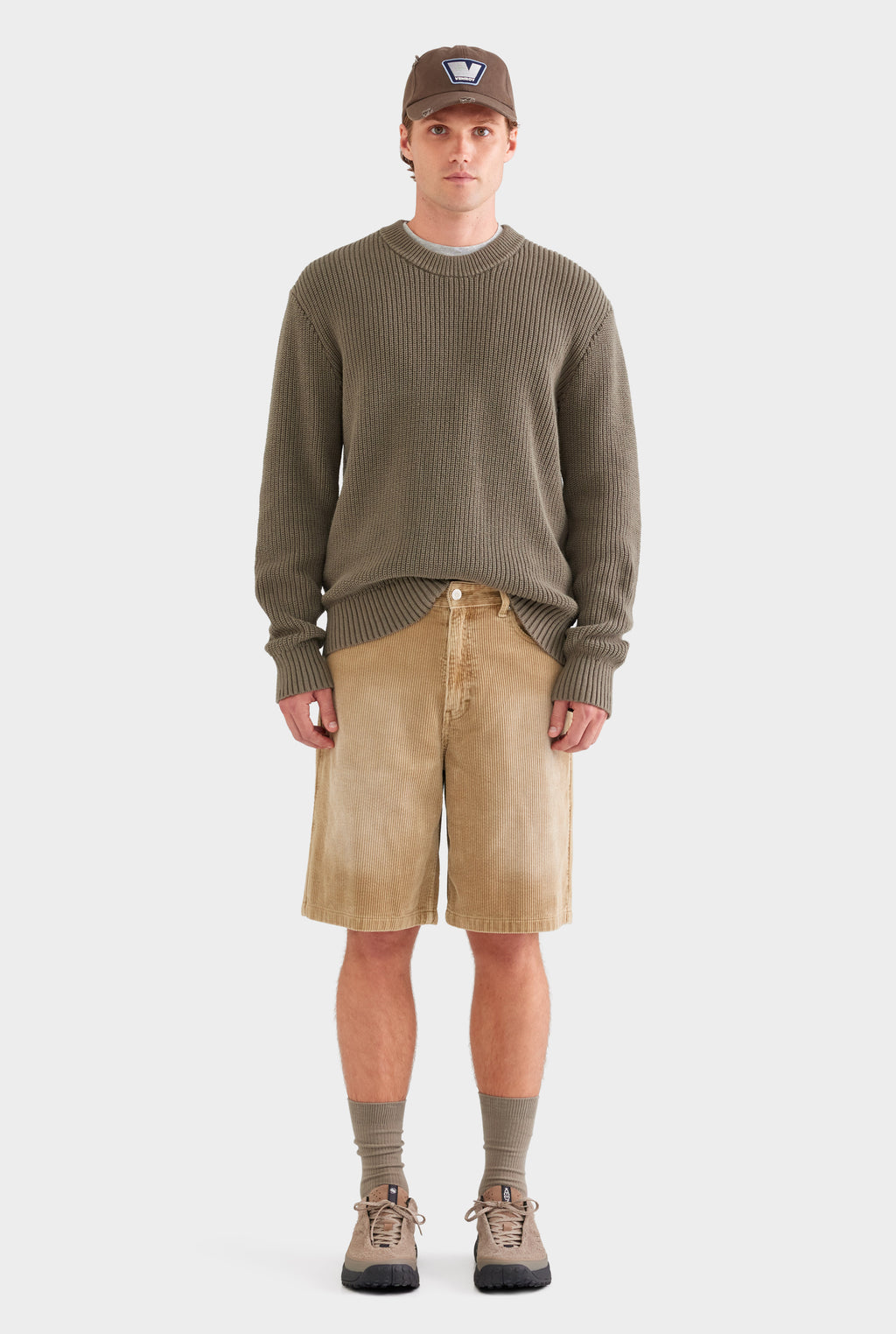 Corduroy Short - Washed Beige