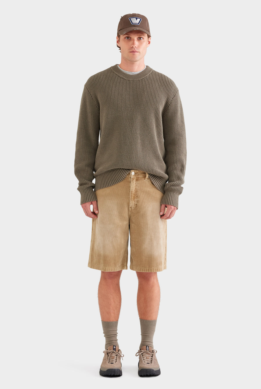Corduroy Short - Washed Beige