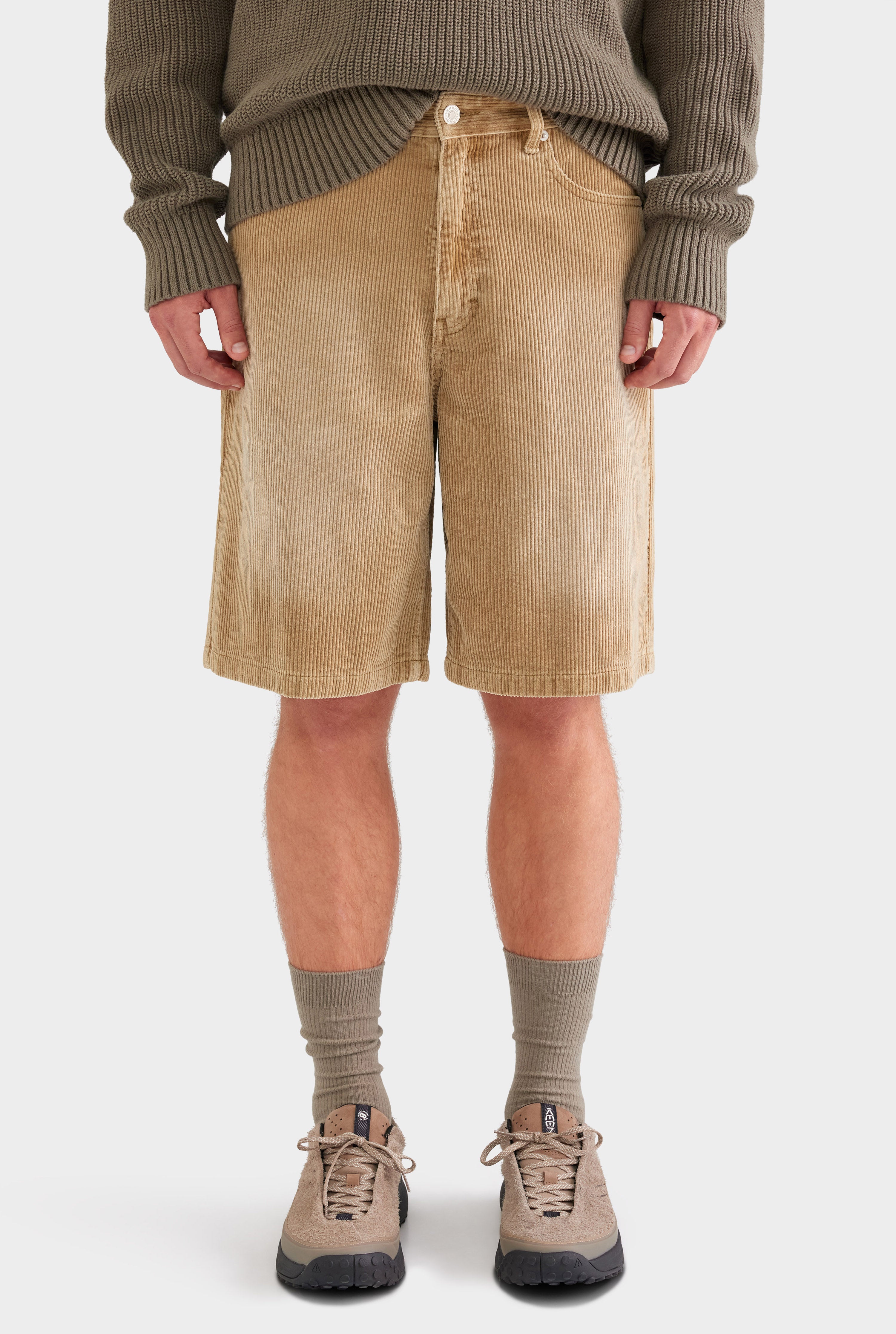 Corduroy Short - Washed Beige