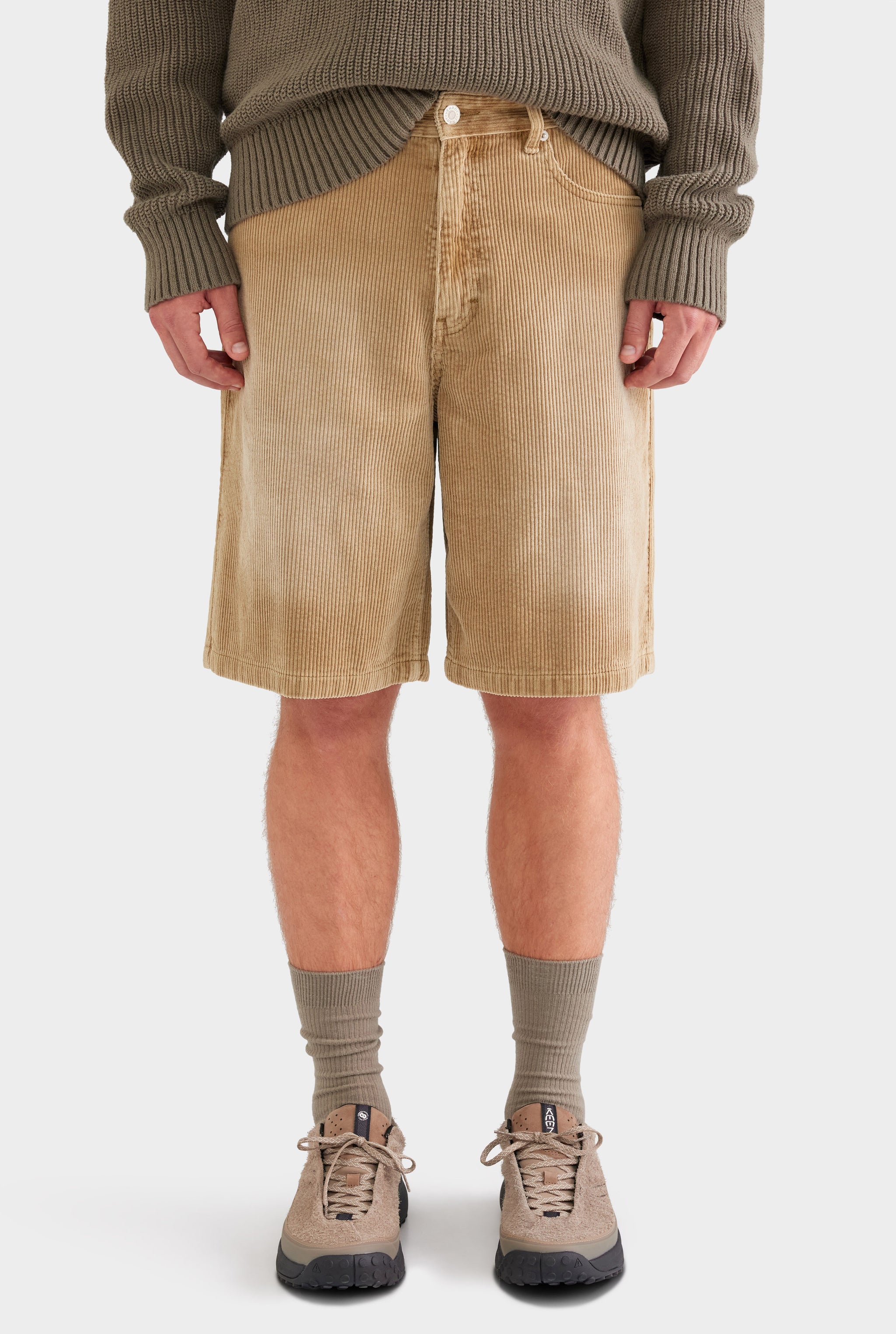 Corduroy Short - Washed Beige