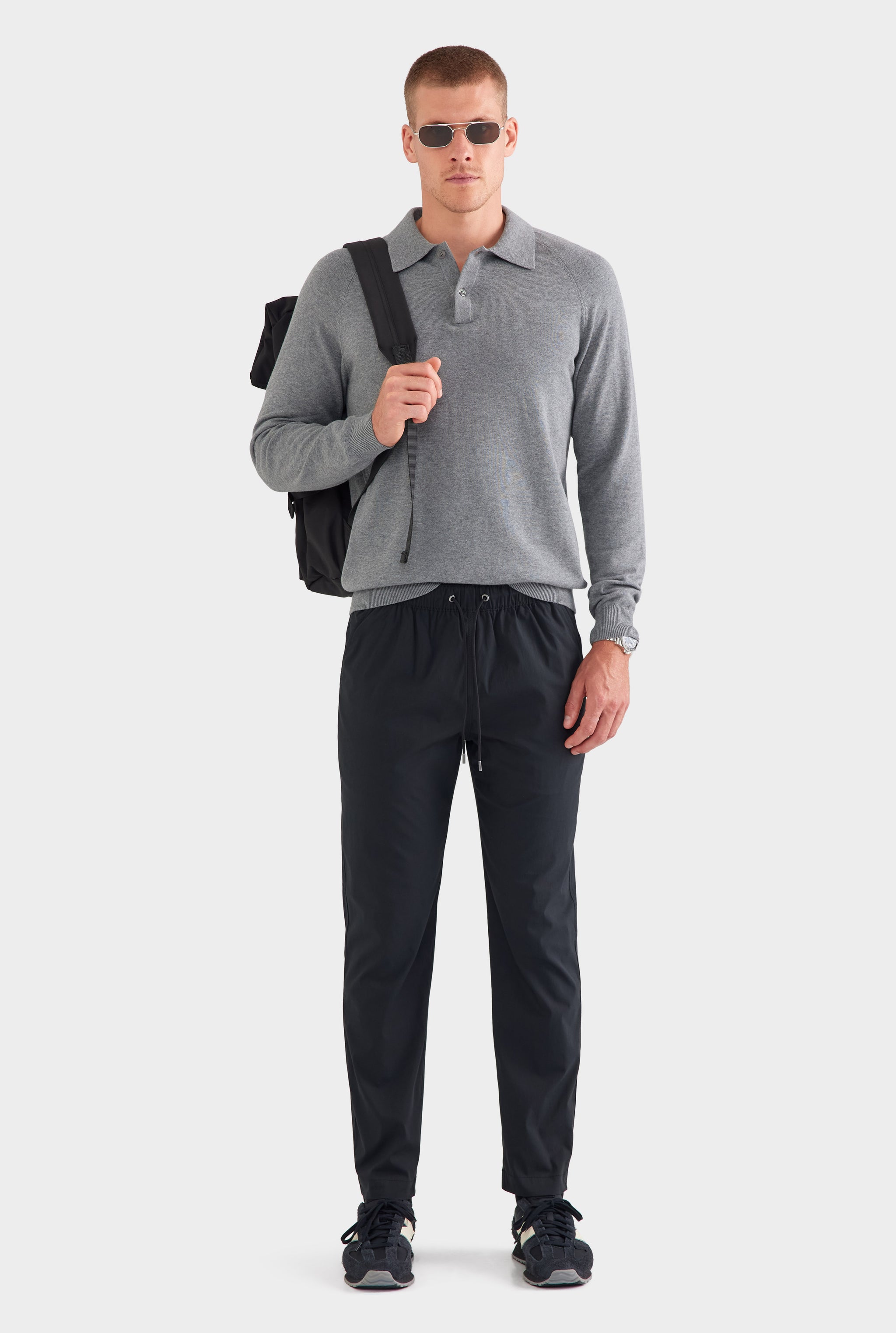 Cotton Stretch Pant - Black
