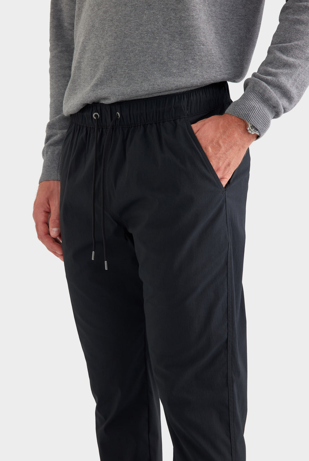 Cotton Stretch Pant - Black