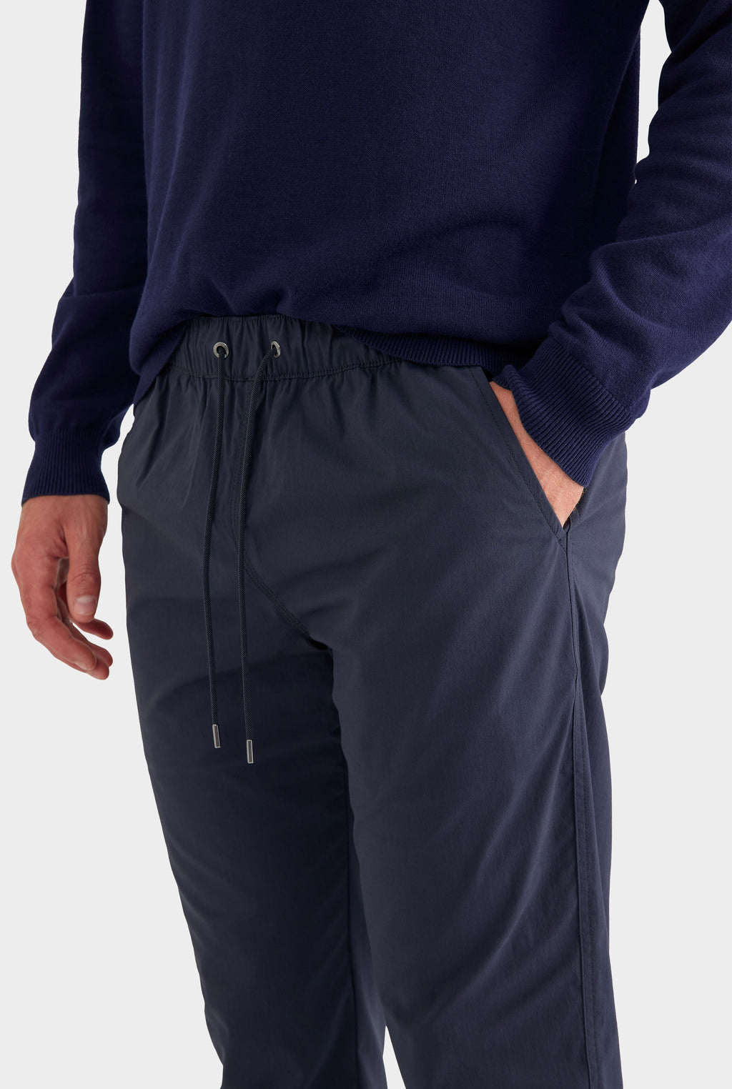 Cotton Stretch Pant - Navy