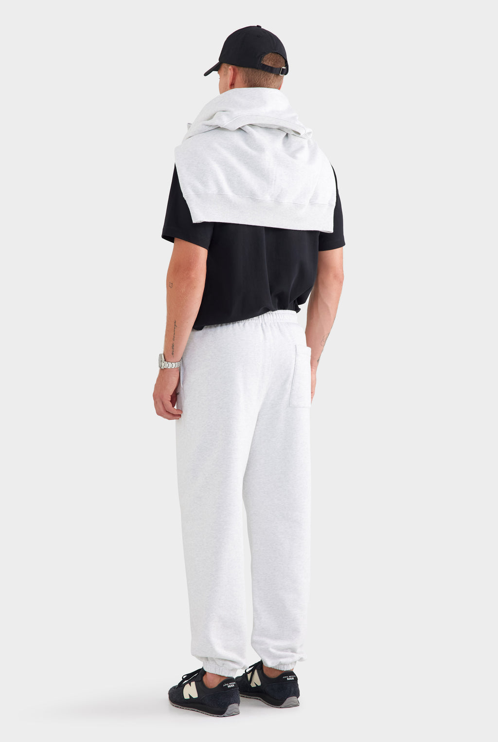 Fleece Track Pant - Light Grey Marl