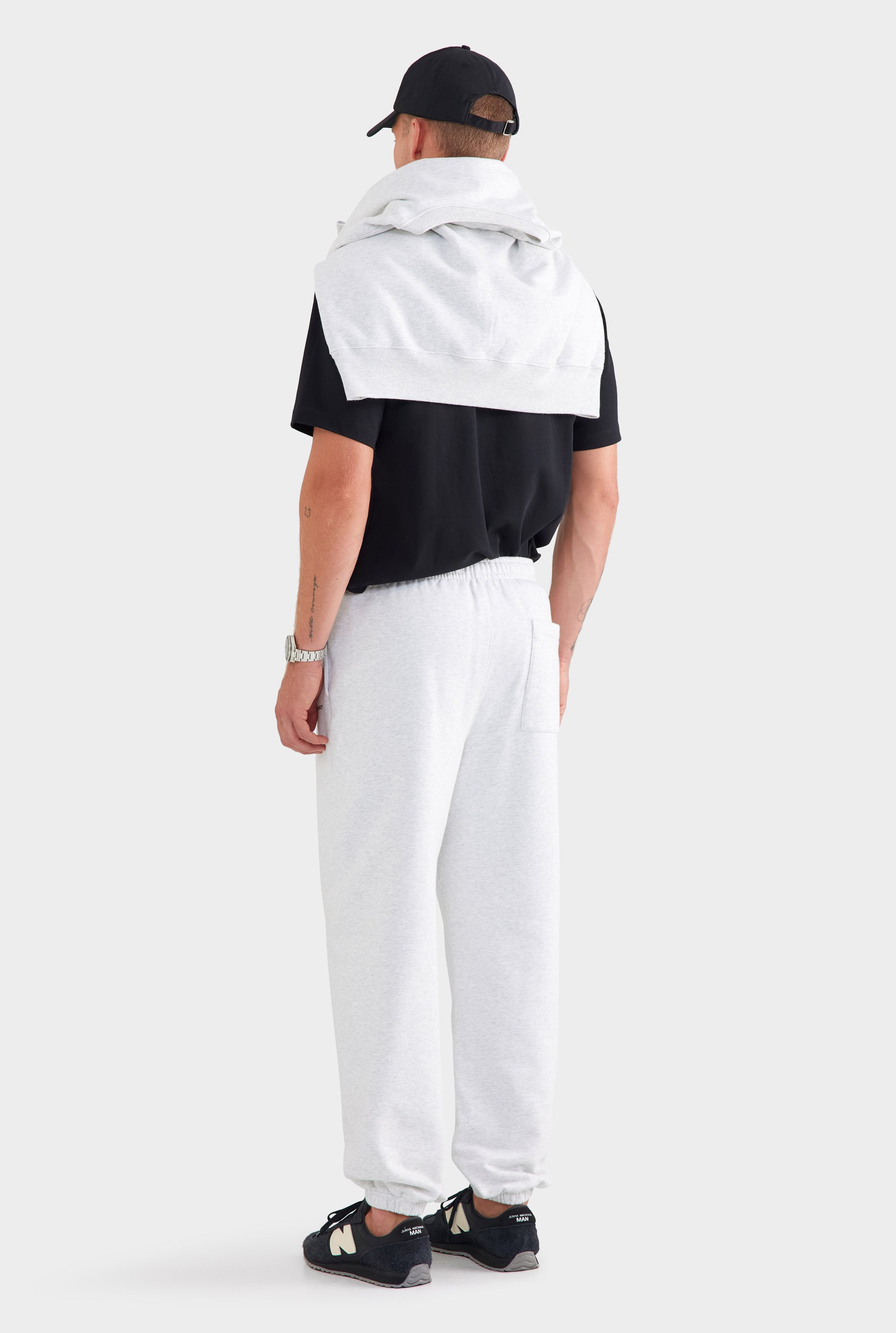 Fleece Track Pant - Light Grey Marl