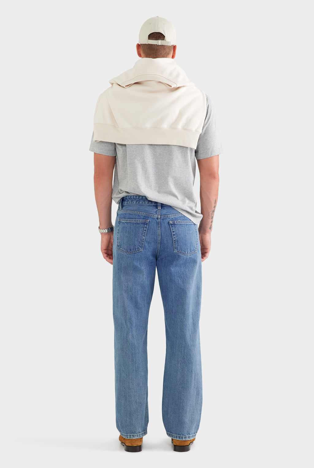 Straight Leg Denim Jean - Light Blue