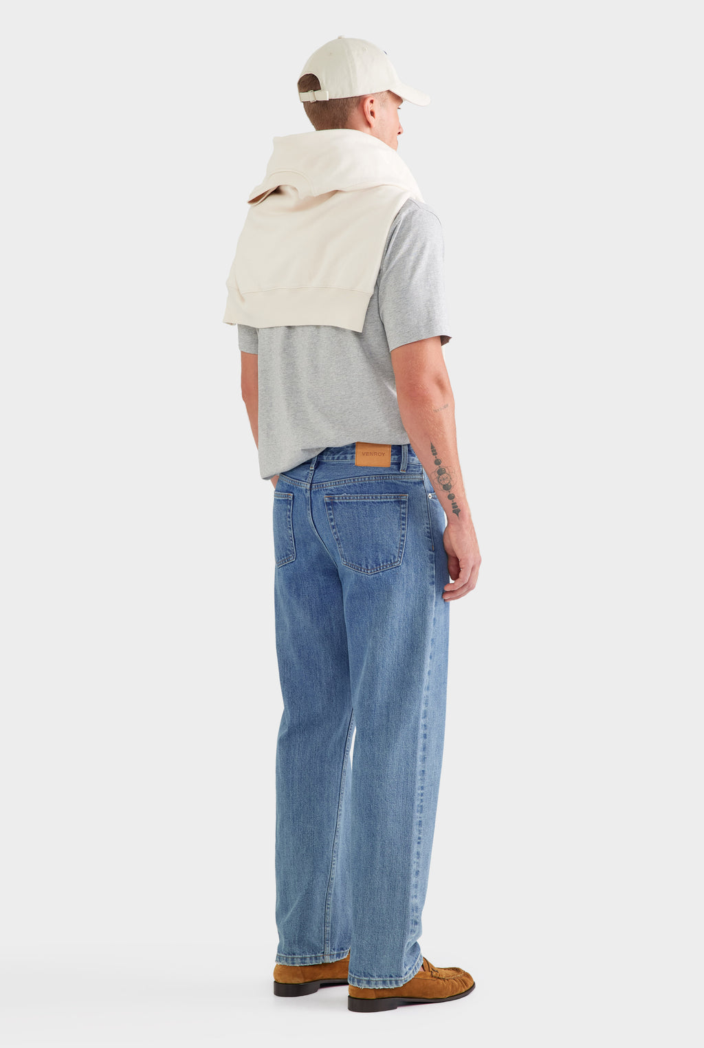 Straight Leg Denim Jean - Light Blue