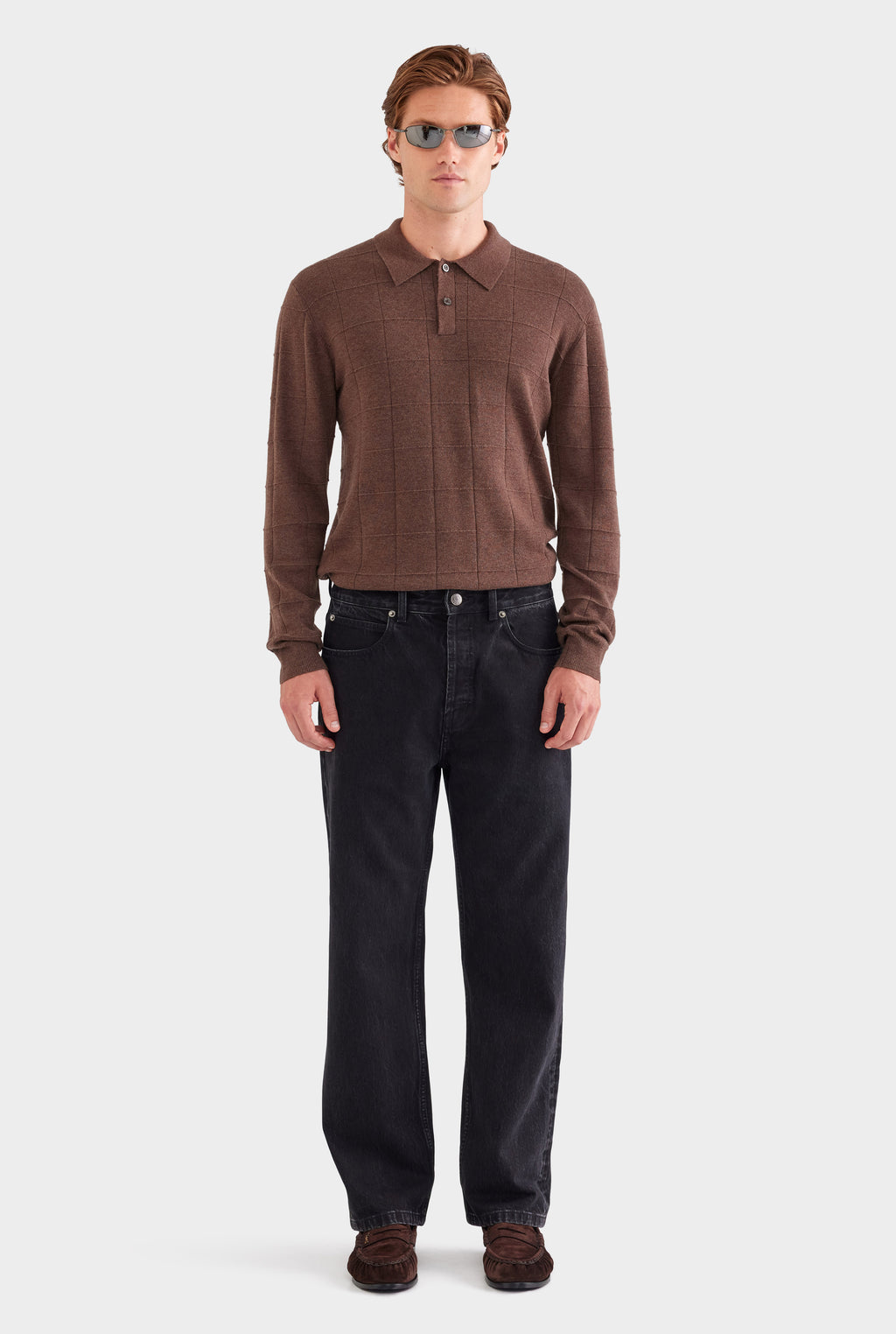 Straight Leg Denim Jean - Washed Black