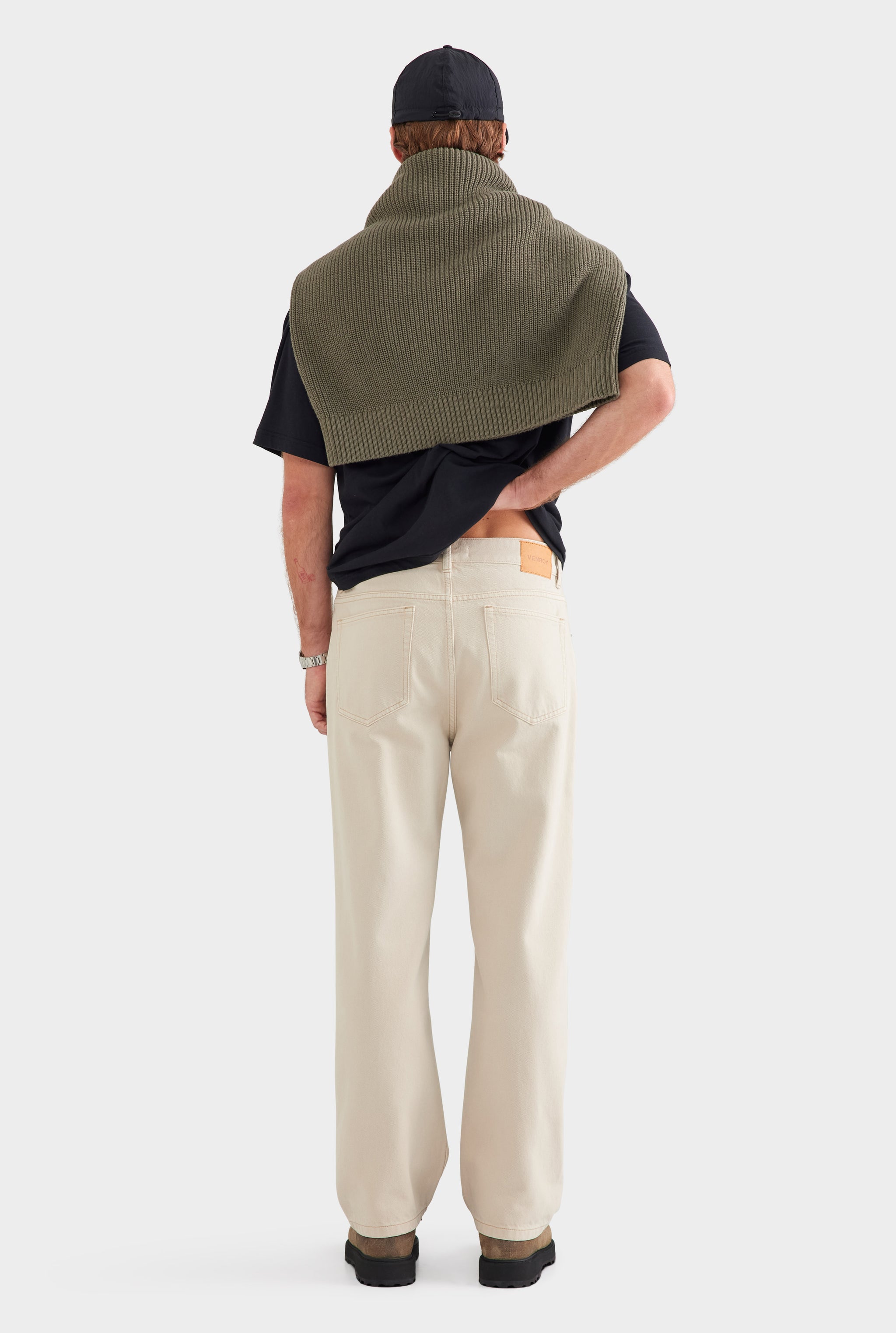 Pigment Dyed Straight Leg Denim Jean - Washed Stone