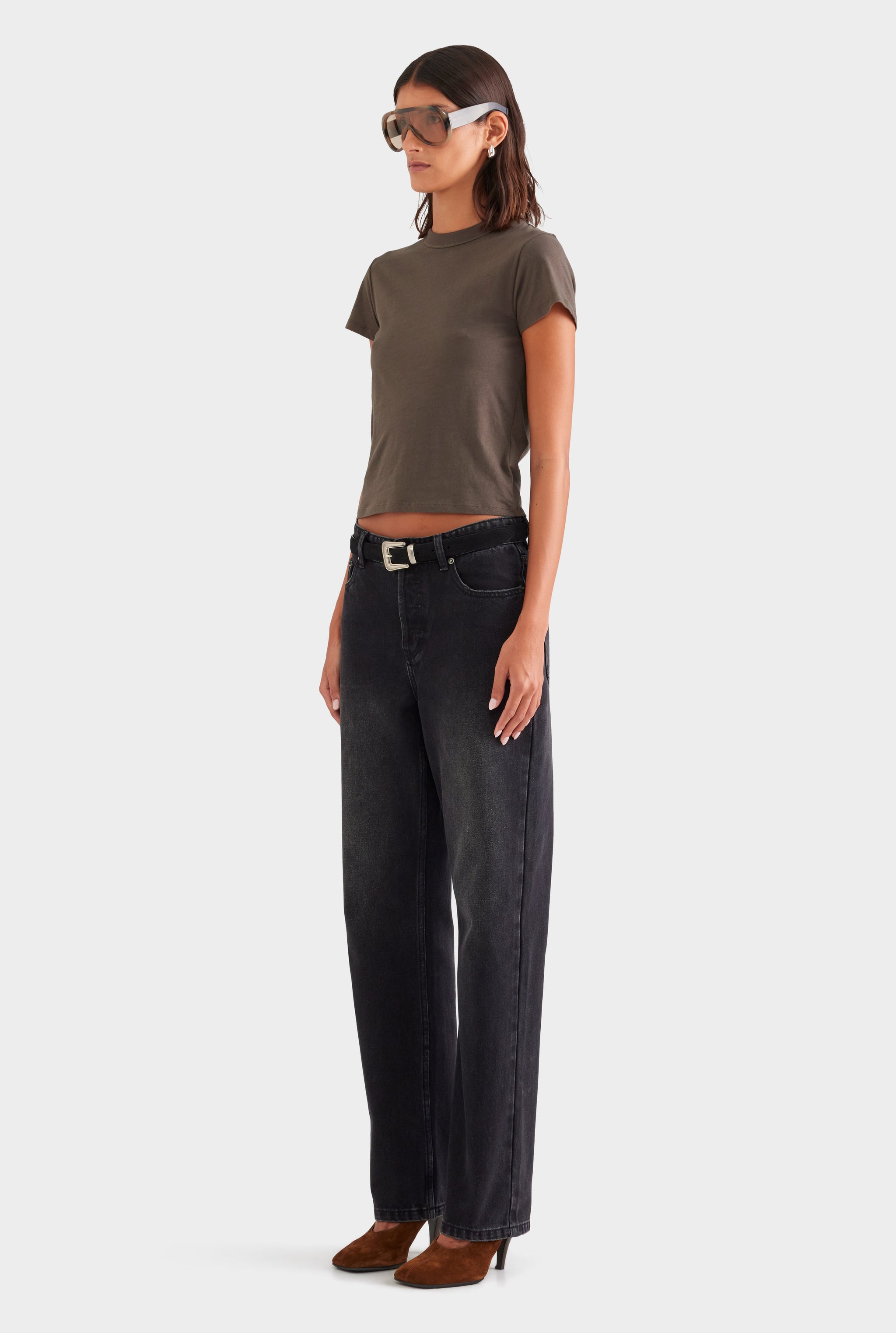 Lightweight Cotton Baby Tee - Dark Olive