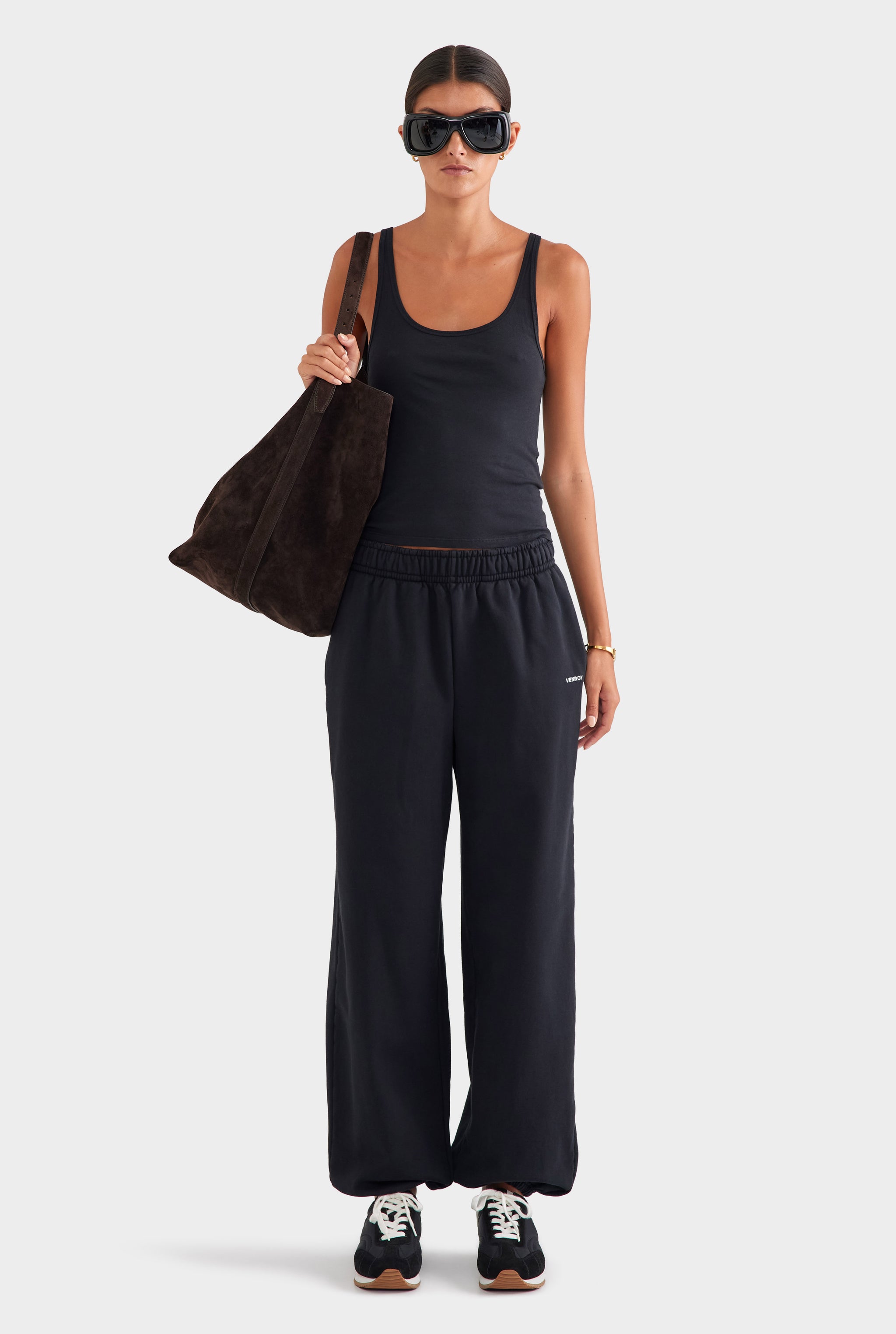 Lightweight Cotton Tank - Black
