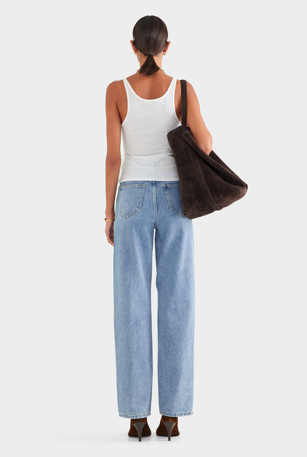 Lightweight Cotton Tank - White