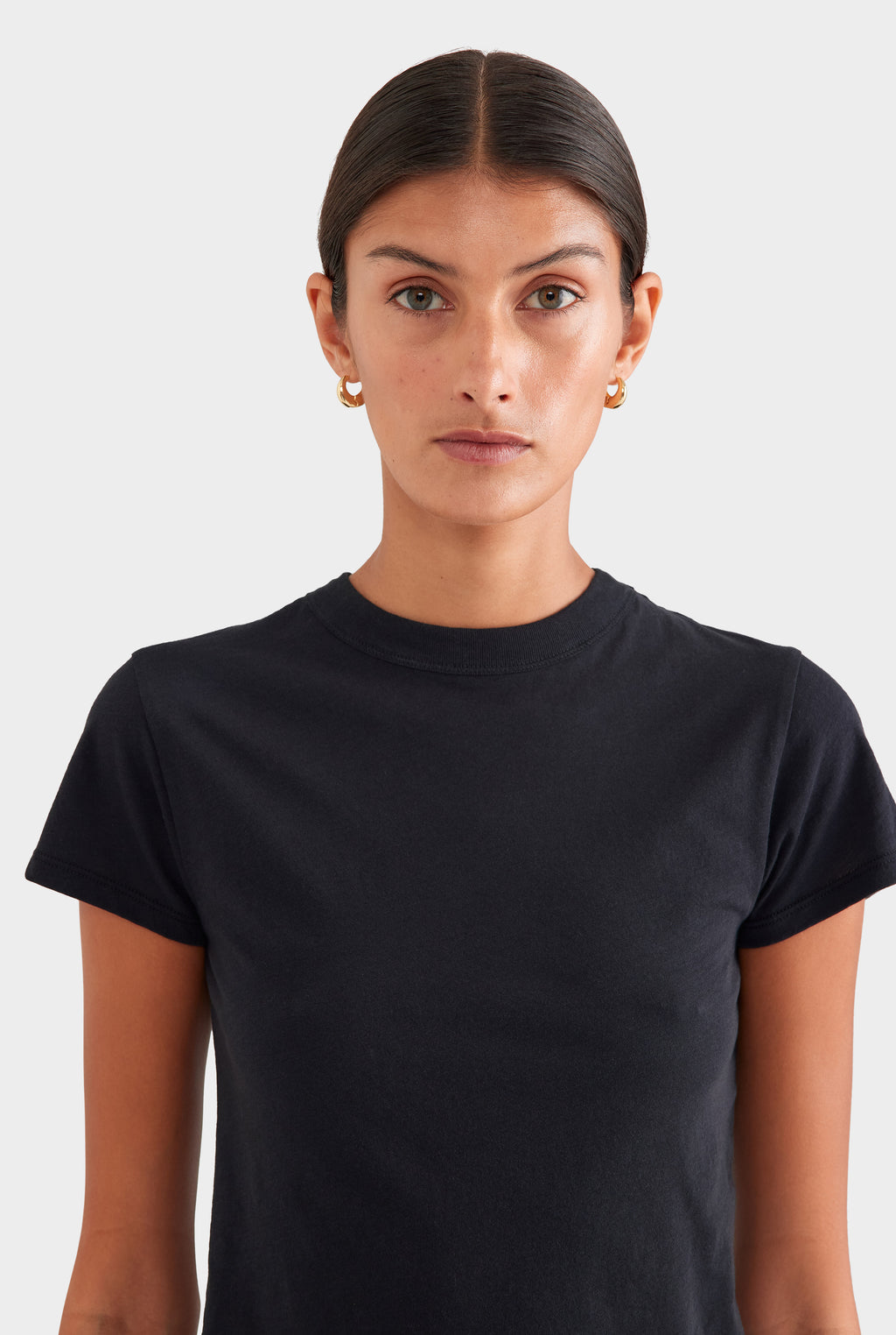Lightweight Cotton Baby Tee - Black