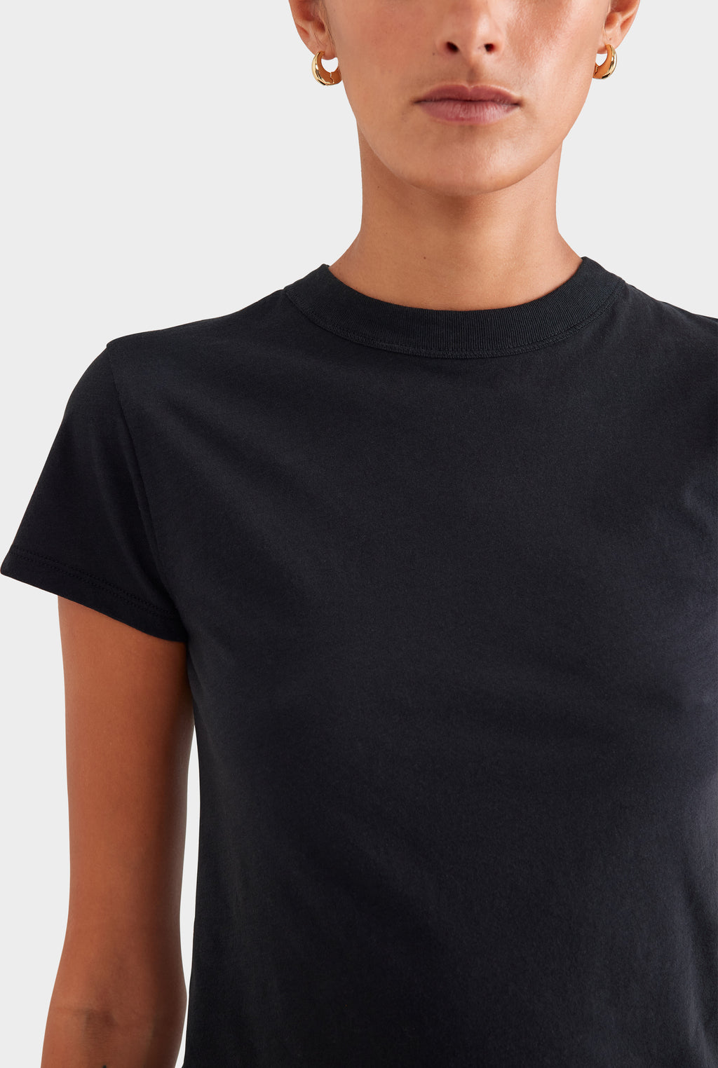 Lightweight Cotton Baby Tee - Black