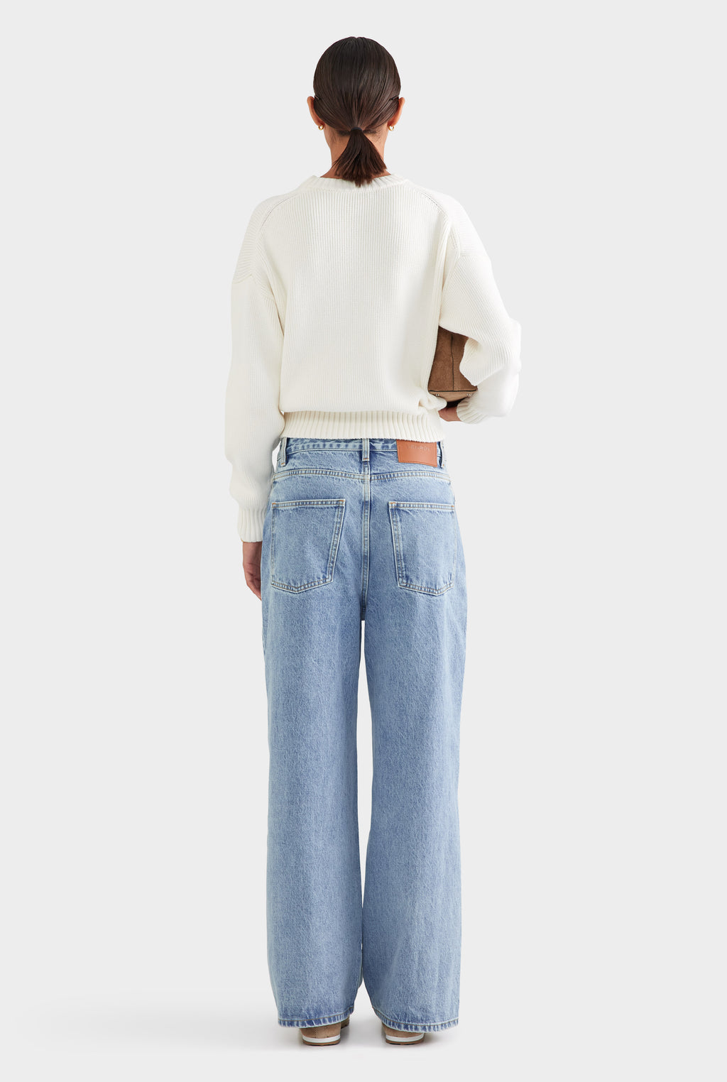 Relaxed Low Rise Denim Jean - Light Blue