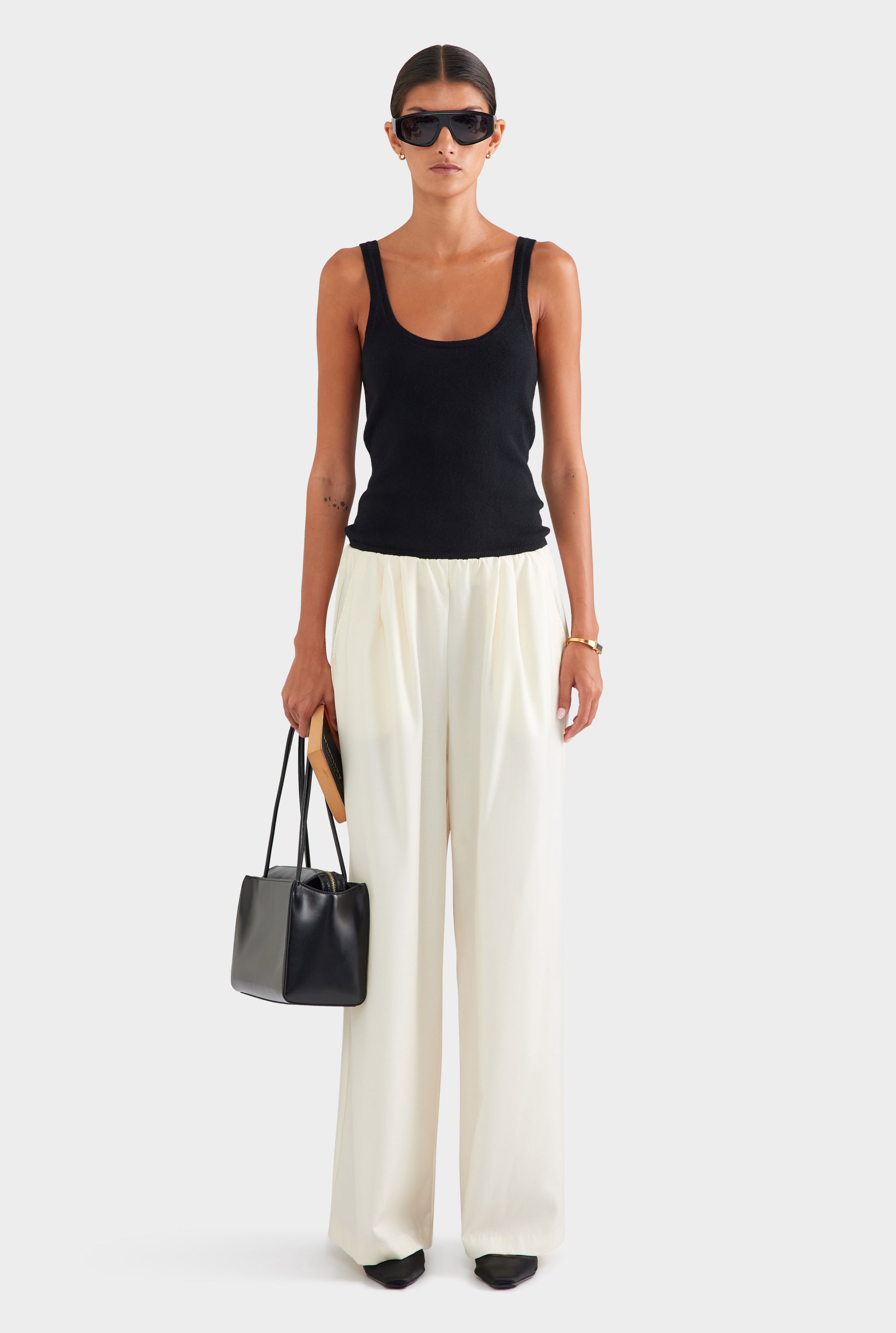 Cashmere Tank - Black