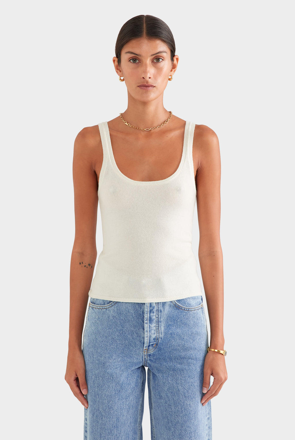Cashmere Tank - Off White