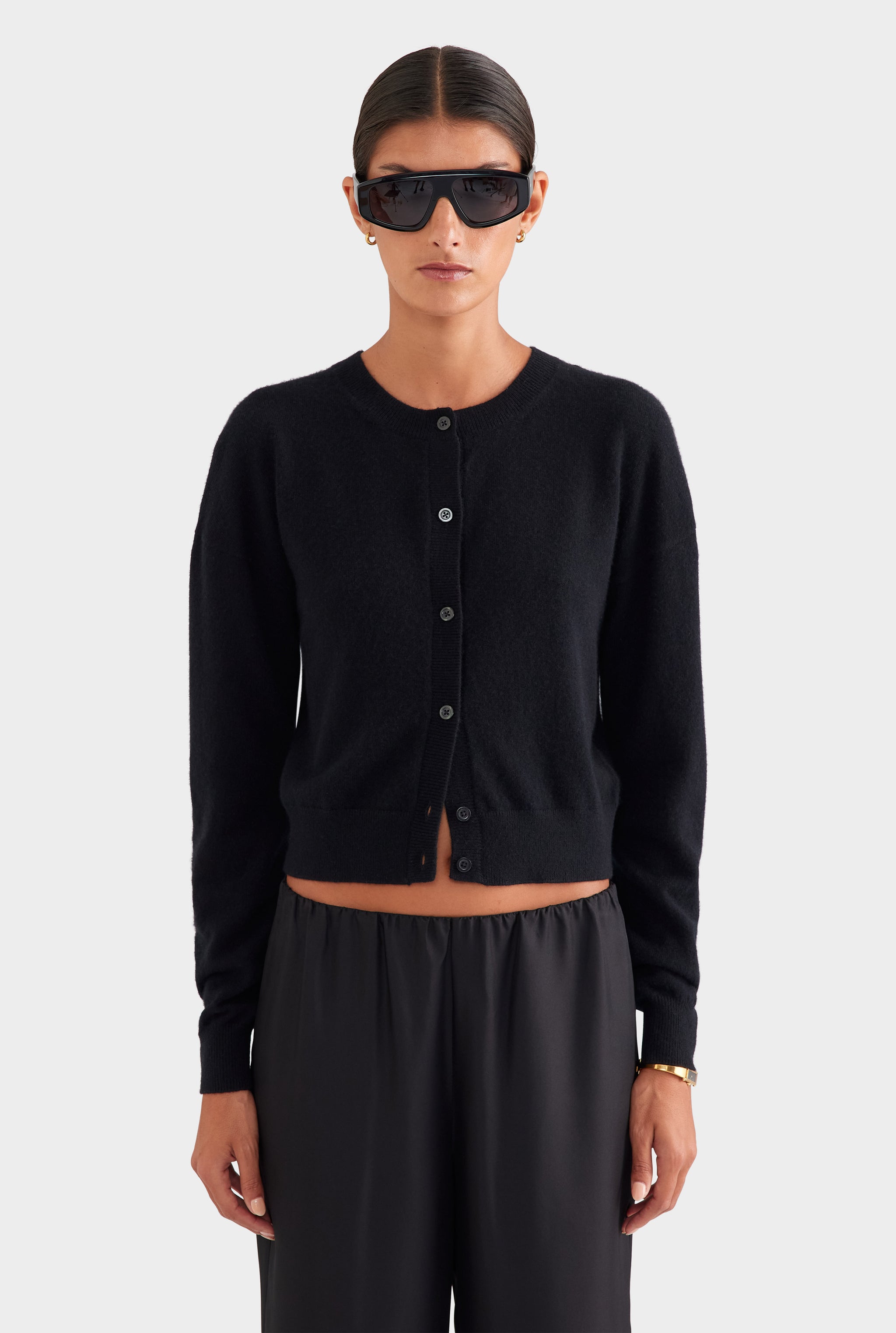 Silk Relaxed Pant - Black
