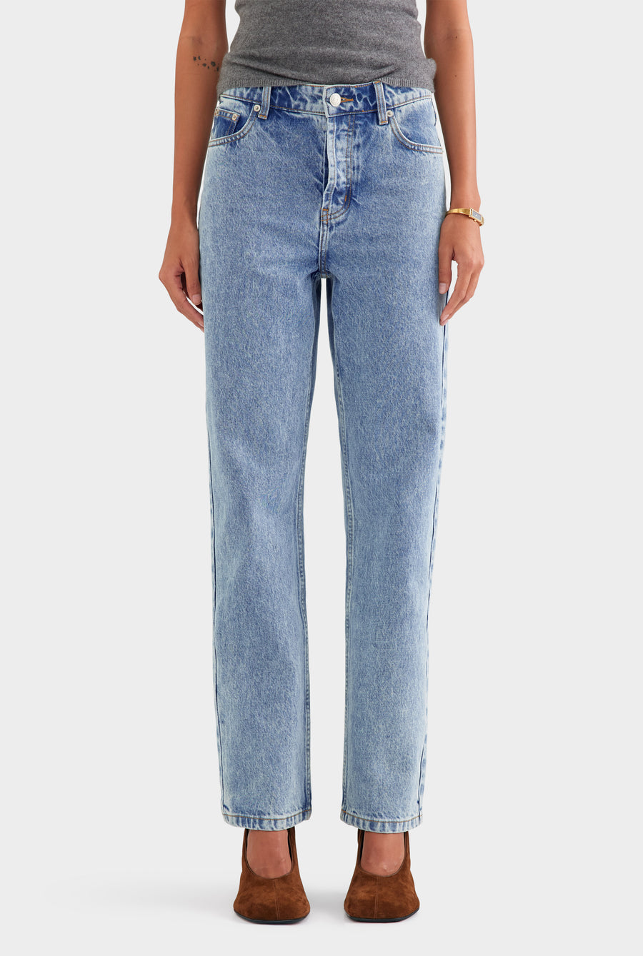 Straight Leg Jean - Light Blue
