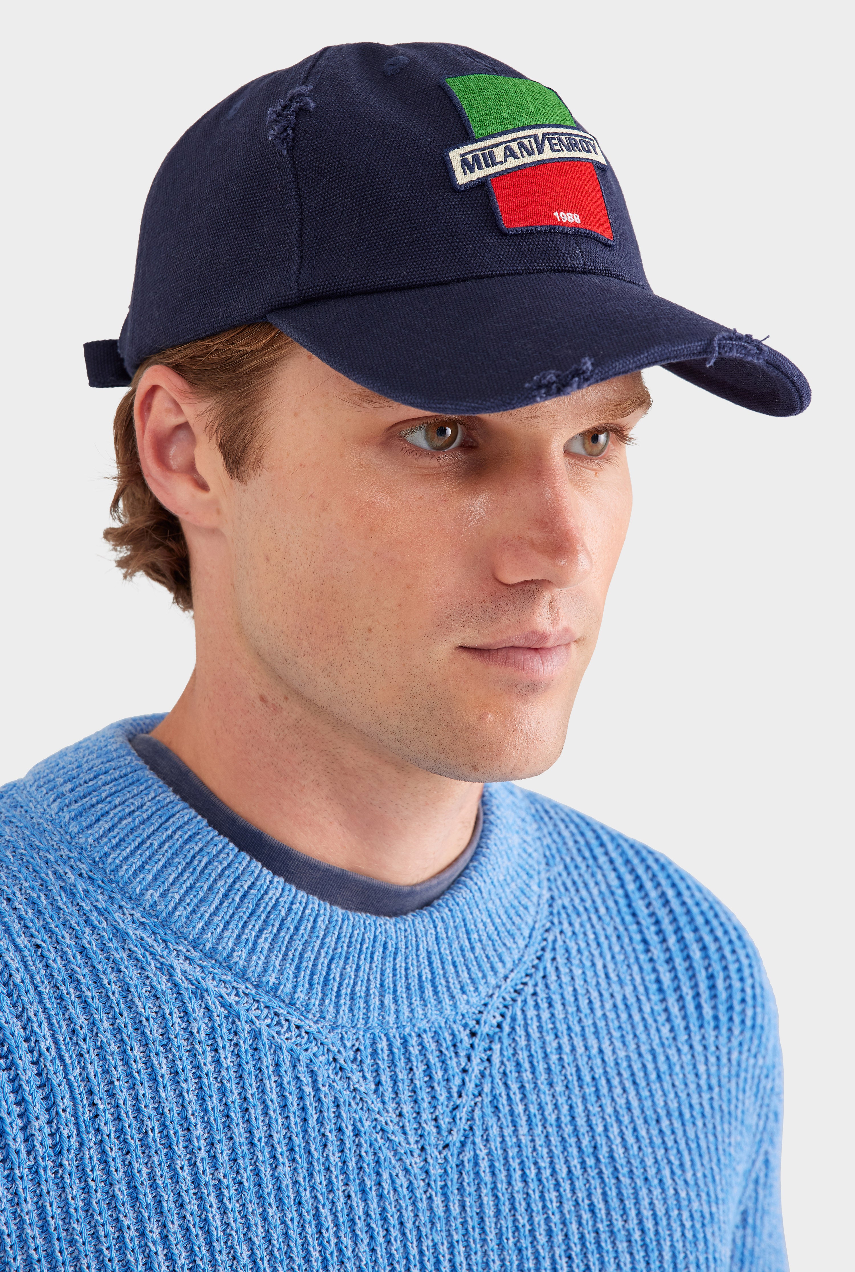Milano Washed Canvas Cap Navy | Venroy – VENROY