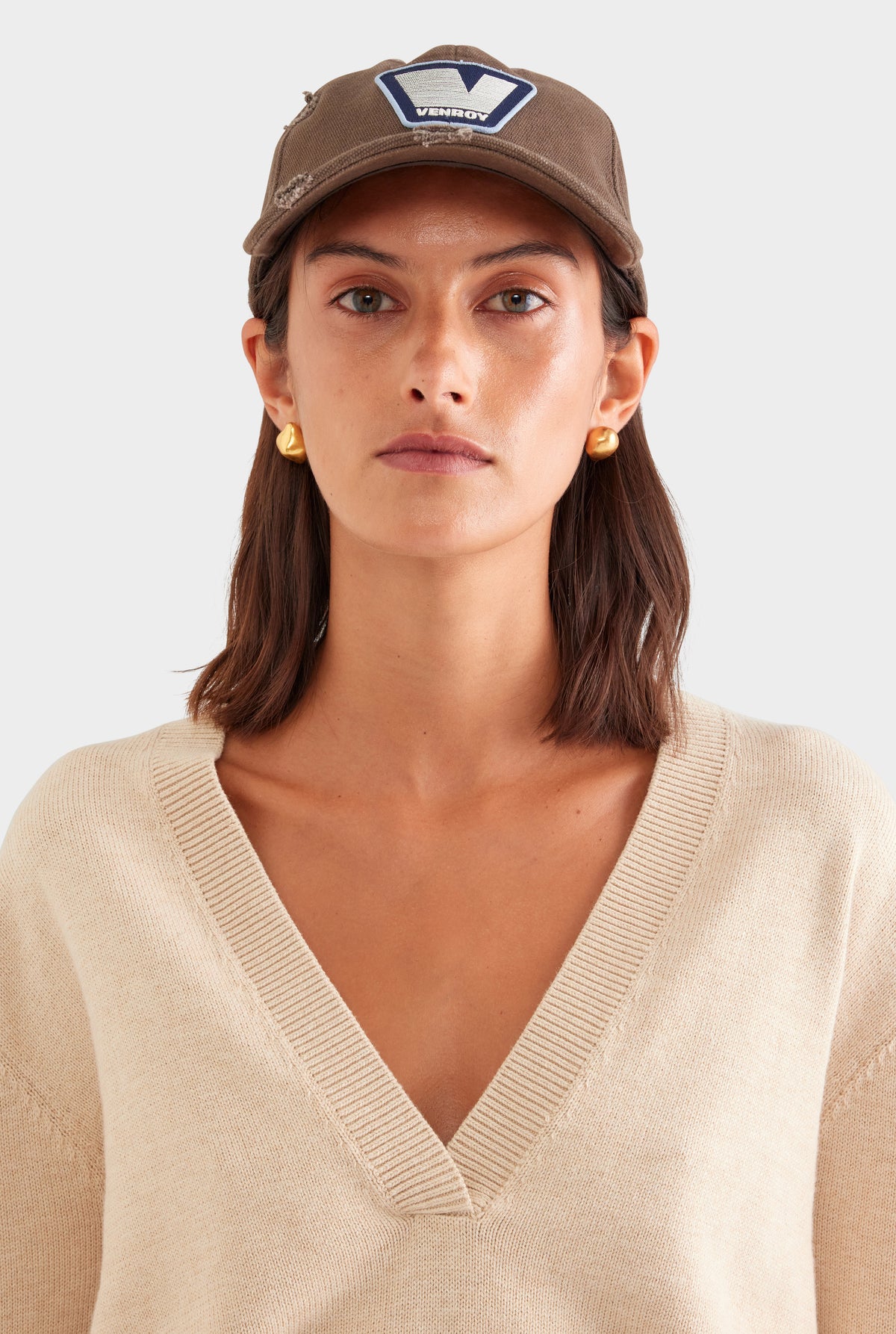 Venroy Pattern Venroy Washed Canvas Cap Olive | Venroy – VENROY