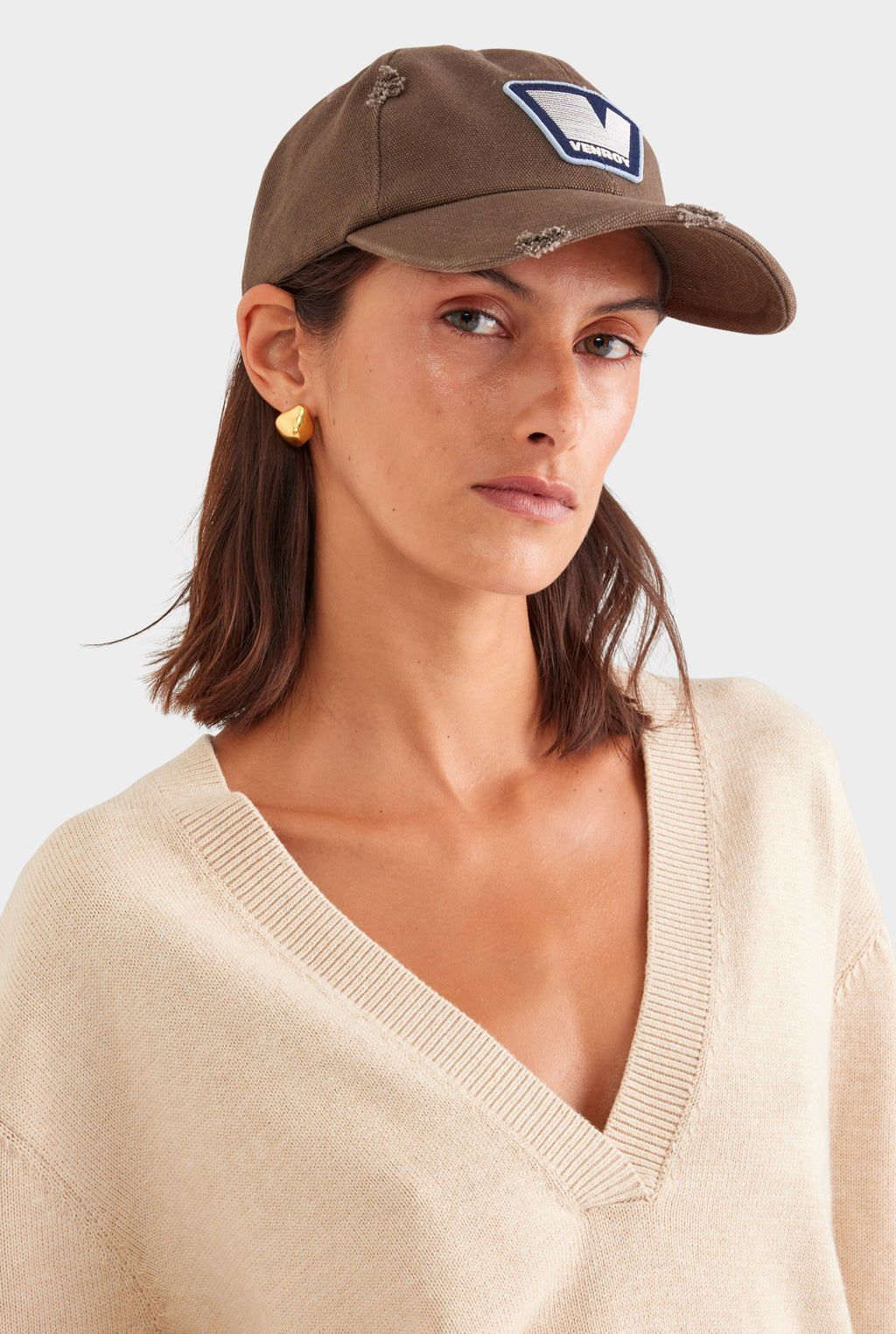 Venroy Washed Canvas Cap - Olive